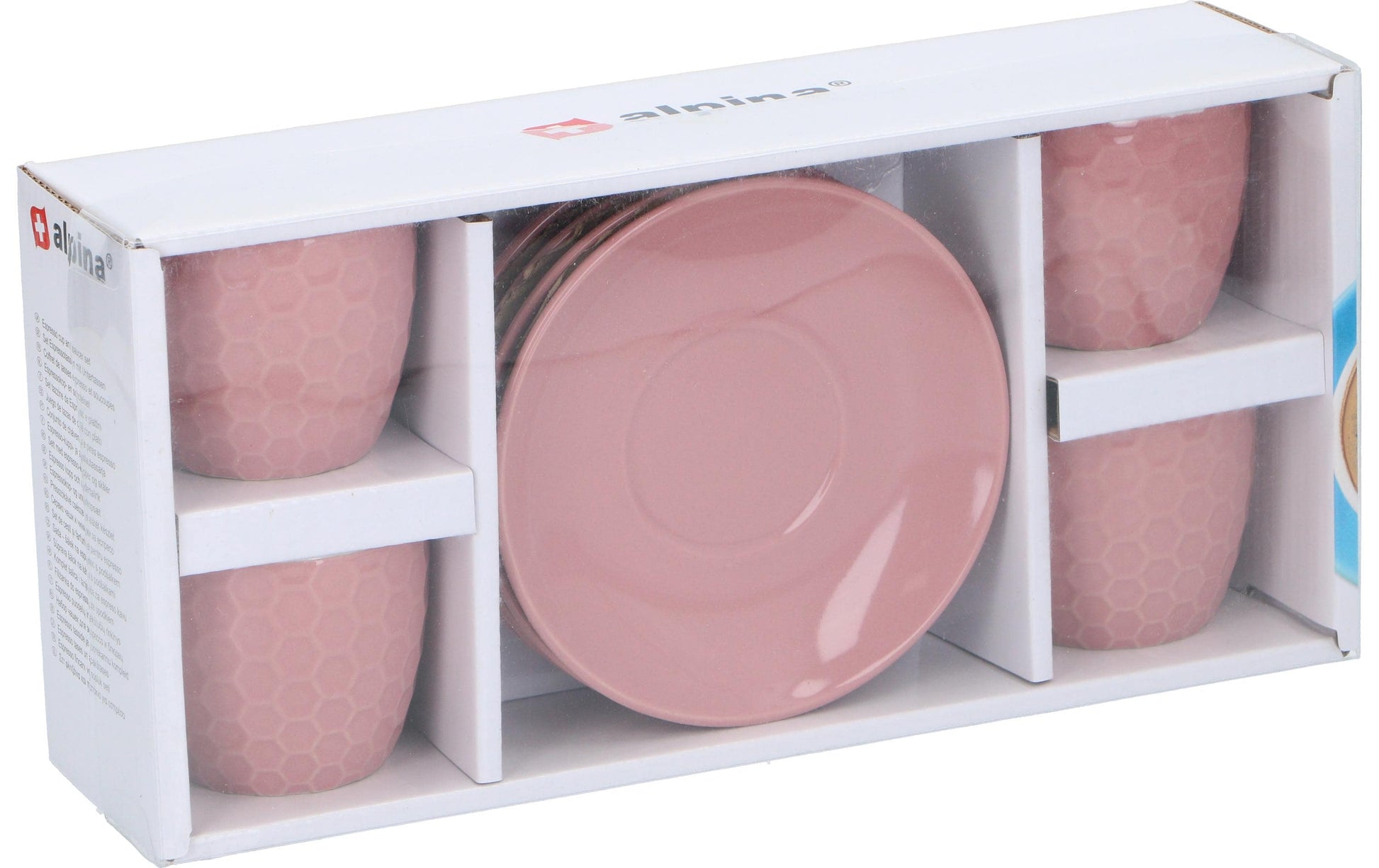 Alpina Espresso-Set – 8-teiliges Set, 90 ml, Keramik, mehrfarbig