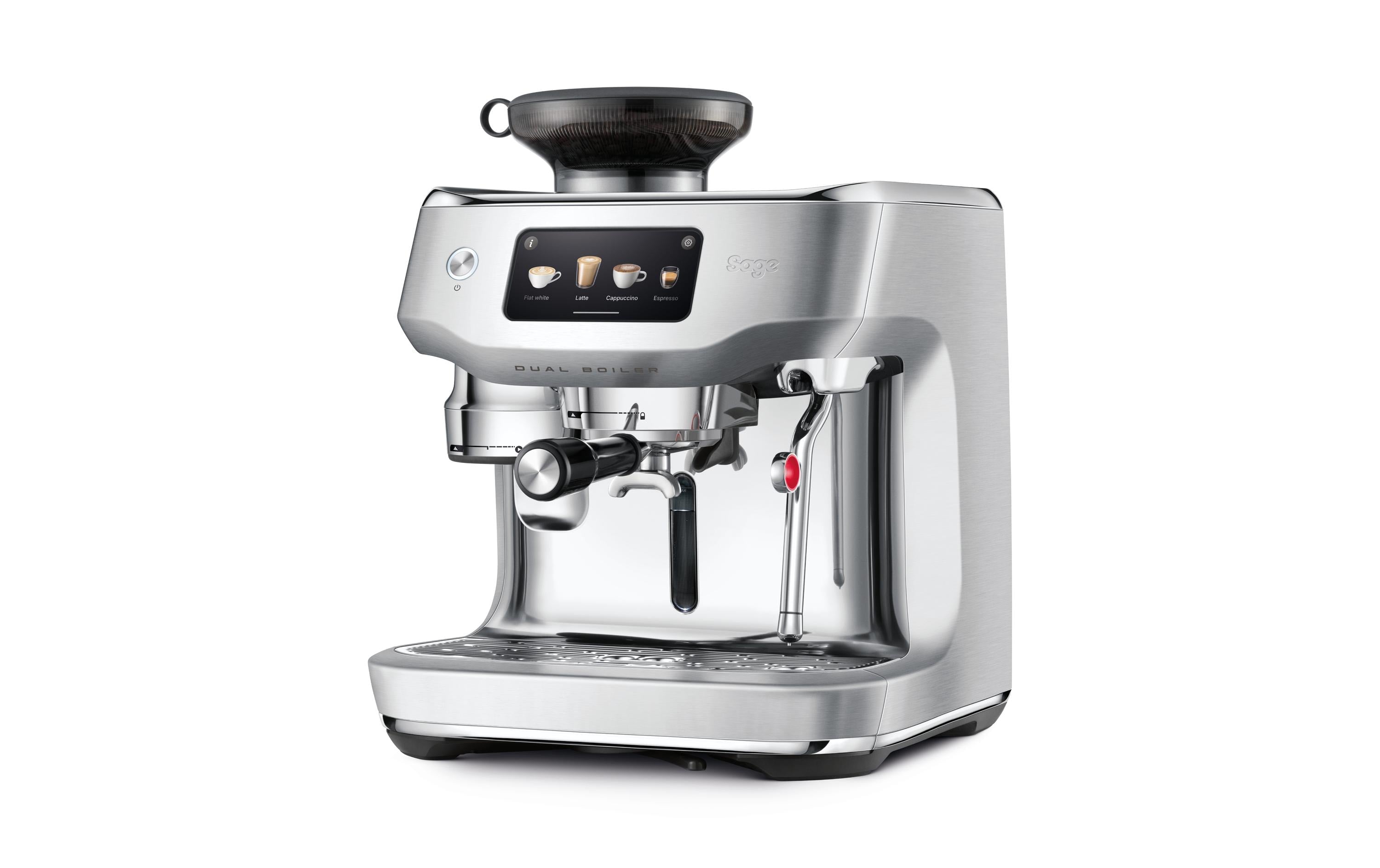 Sage Software Sage Oracle Dual Boiler Espressomaschine (Siebträger) – 9 bar, 2,3 l, Milchschaumdüse, 37,4 × 45,5 × 38,7 cm