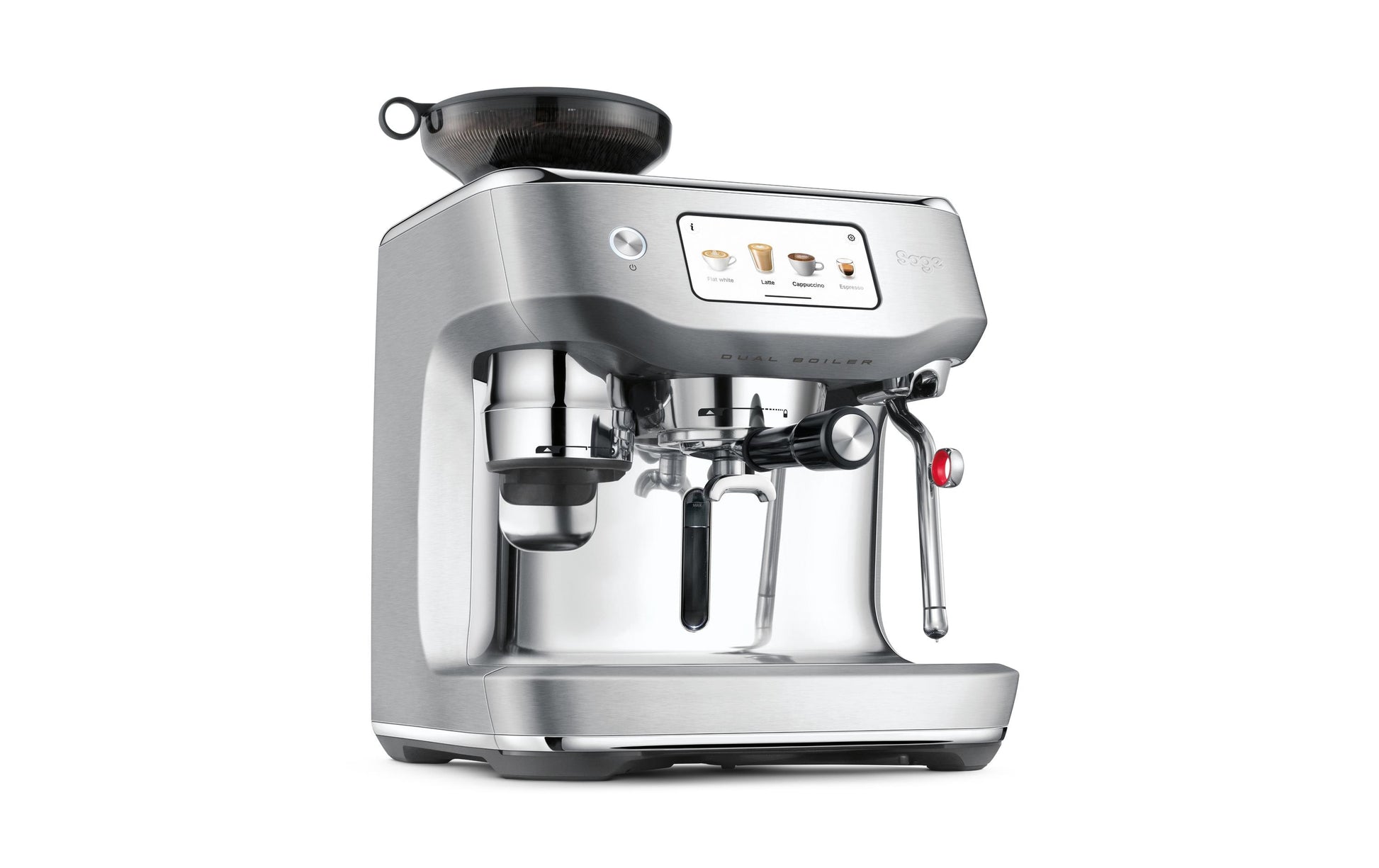 Sage Software Sage Oracle Dual Boiler Espressomaschine (Siebträger) – 9 bar, 2,3 l, Milchschaumdüse, 37,4 × 45,5 × 38,7 cm