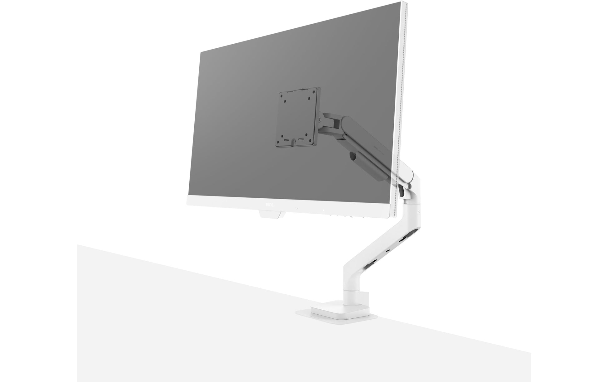 BenQ BSH02 – Monitorarm Tischhalterung – Klemme/Durchführung – 1 Monitor – 17–45" – VESA 75×75/100×100 mm – weiss