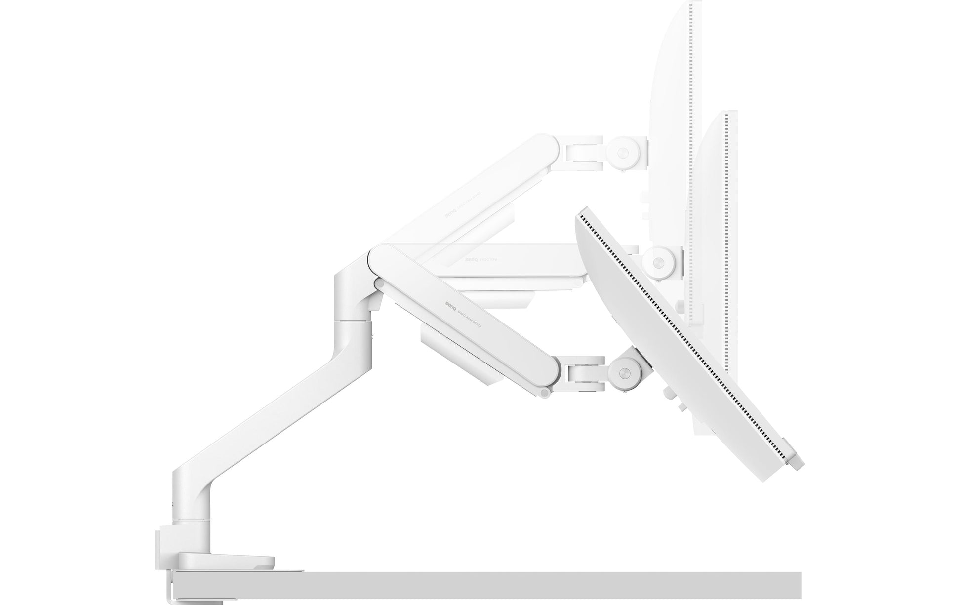 BenQ BSH02 – Monitorarm Tischhalterung – Klemme/Durchführung – 1 Monitor – 17–45" – VESA 75×75/100×100 mm – weiss
