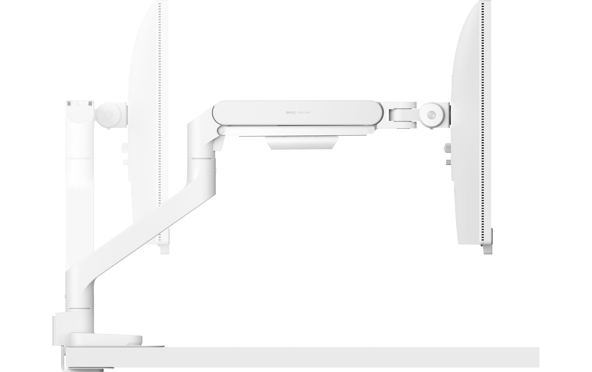 BenQ BSH02 – Monitorarm Tischhalterung – Klemme/Durchführung – 1 Monitor – 17–45" – VESA 75×75/100×100 mm – weiss