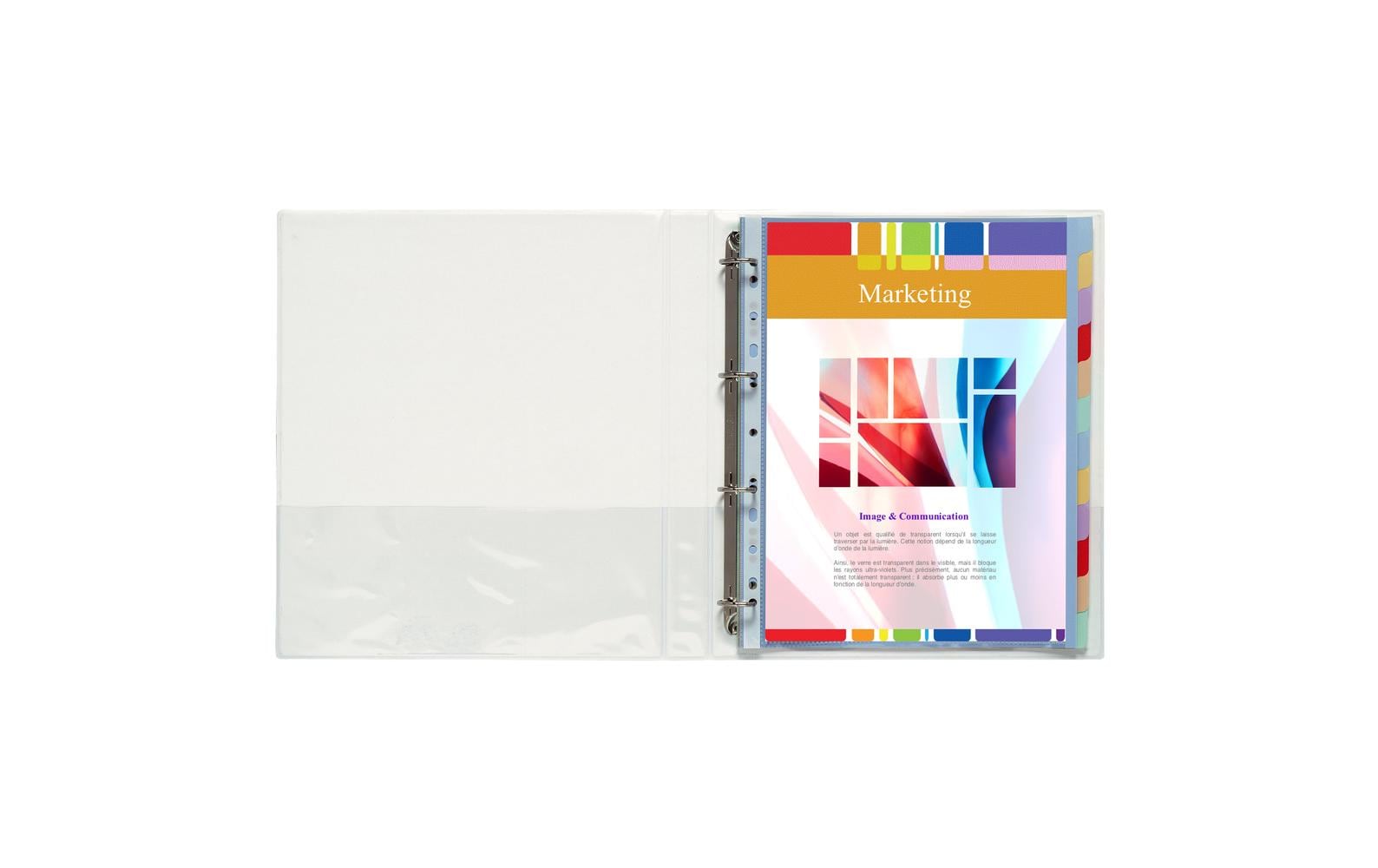 Exacompta Präsentationsringbuch – 4-Ring Ø 20 mm – für A4 – Rückenbreite 3,8 cm – Weiss