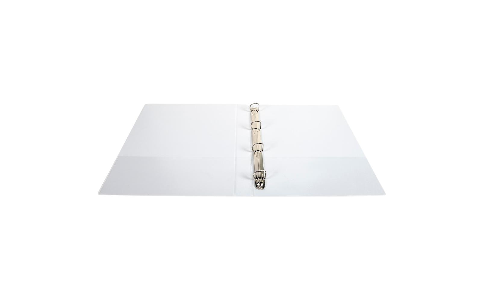 Exacompta Präsentationsringbuch – 4-Ring Ø 20 mm – für A4 – Rückenbreite 3,8 cm – Weiss