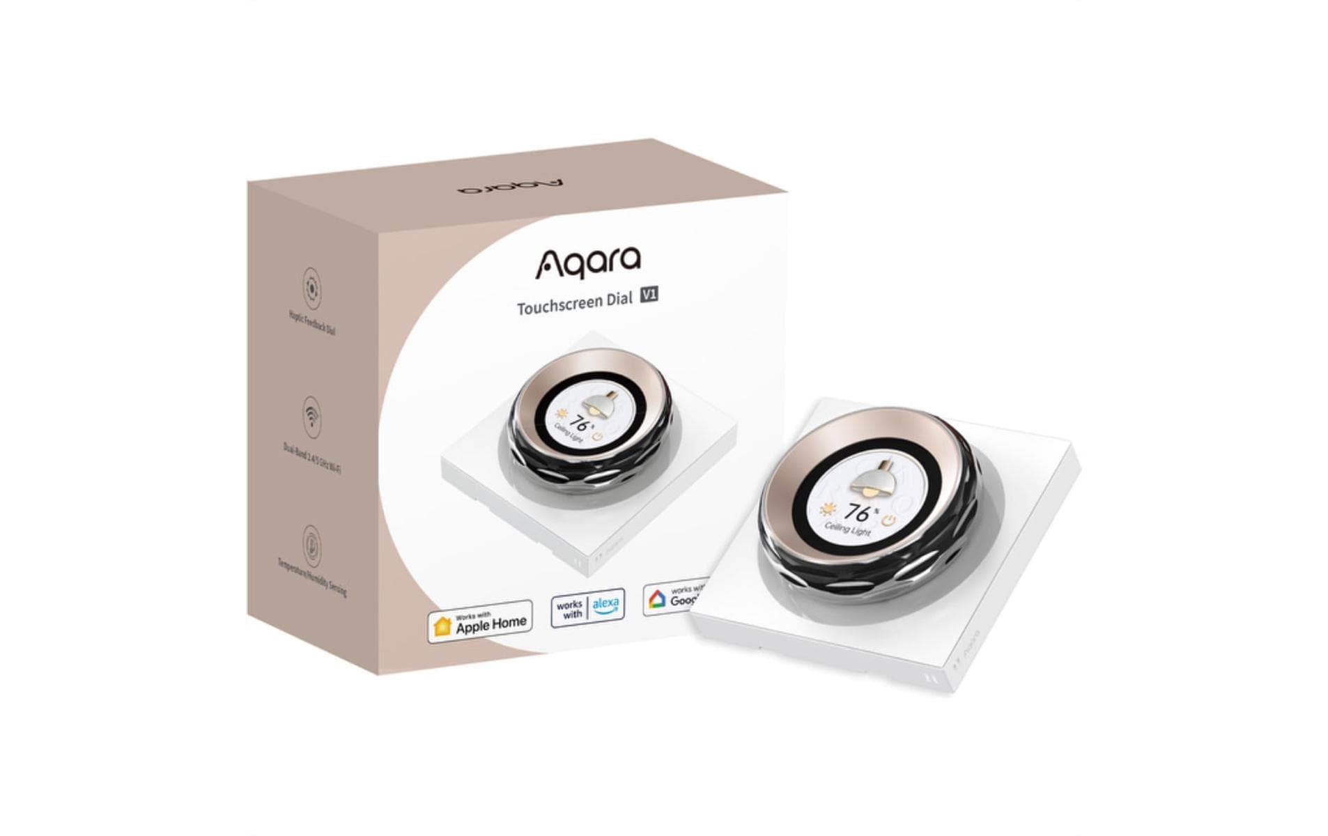 Aqara Touchscreen Dial V1 – Smart-Display – Touchscreen, Amazon Alexa, Google Home – für Apple Home, Matter