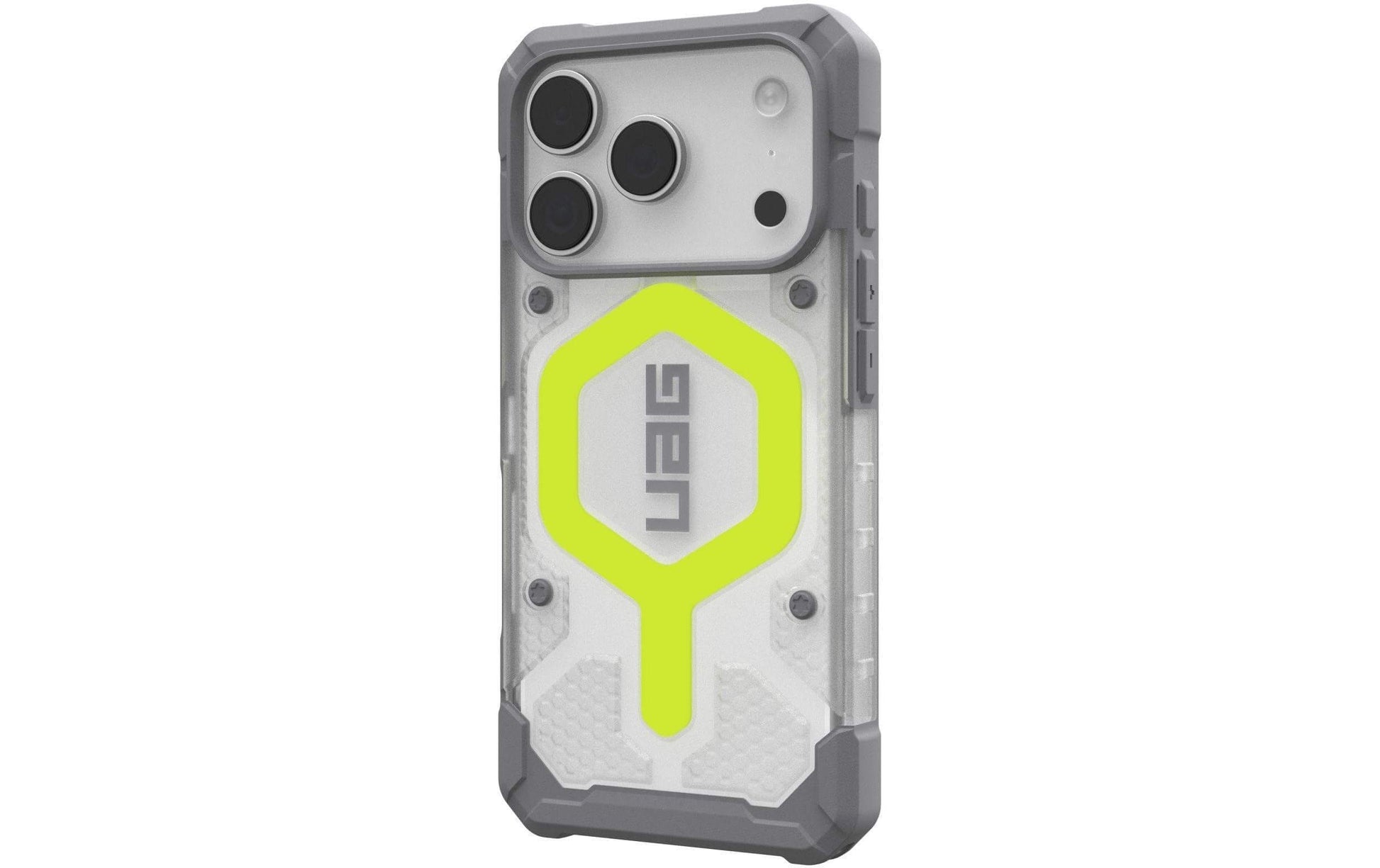 Urban Armor Gear UAG – Backcover – für Apple iPhone 17 Pro – transparent/neongelb – TPU, MagSafe-kompatibel