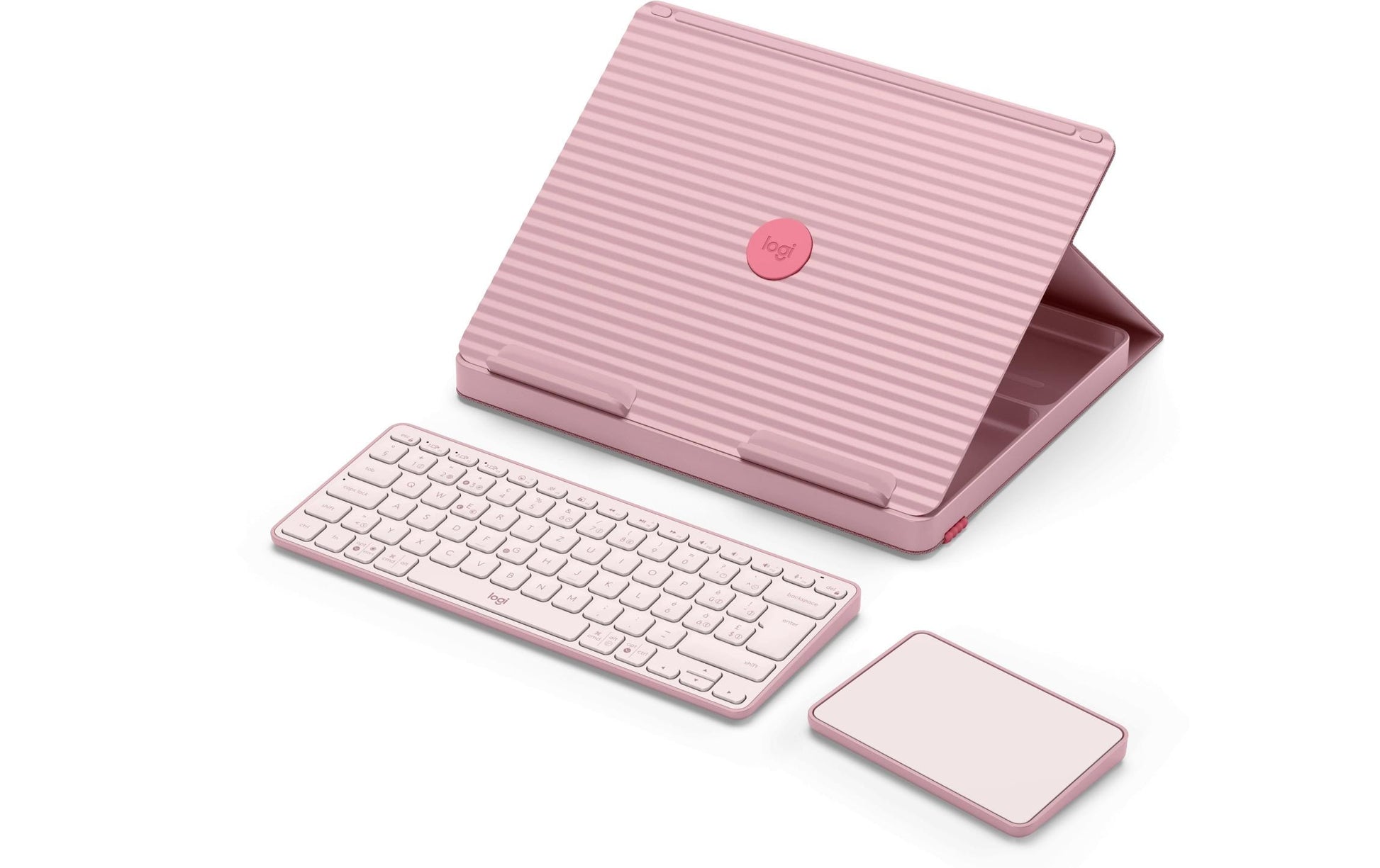 Logitech Casa Laptop-Ständer – für Notebooks bis 17", bis 7,5 kg – Hellrosa