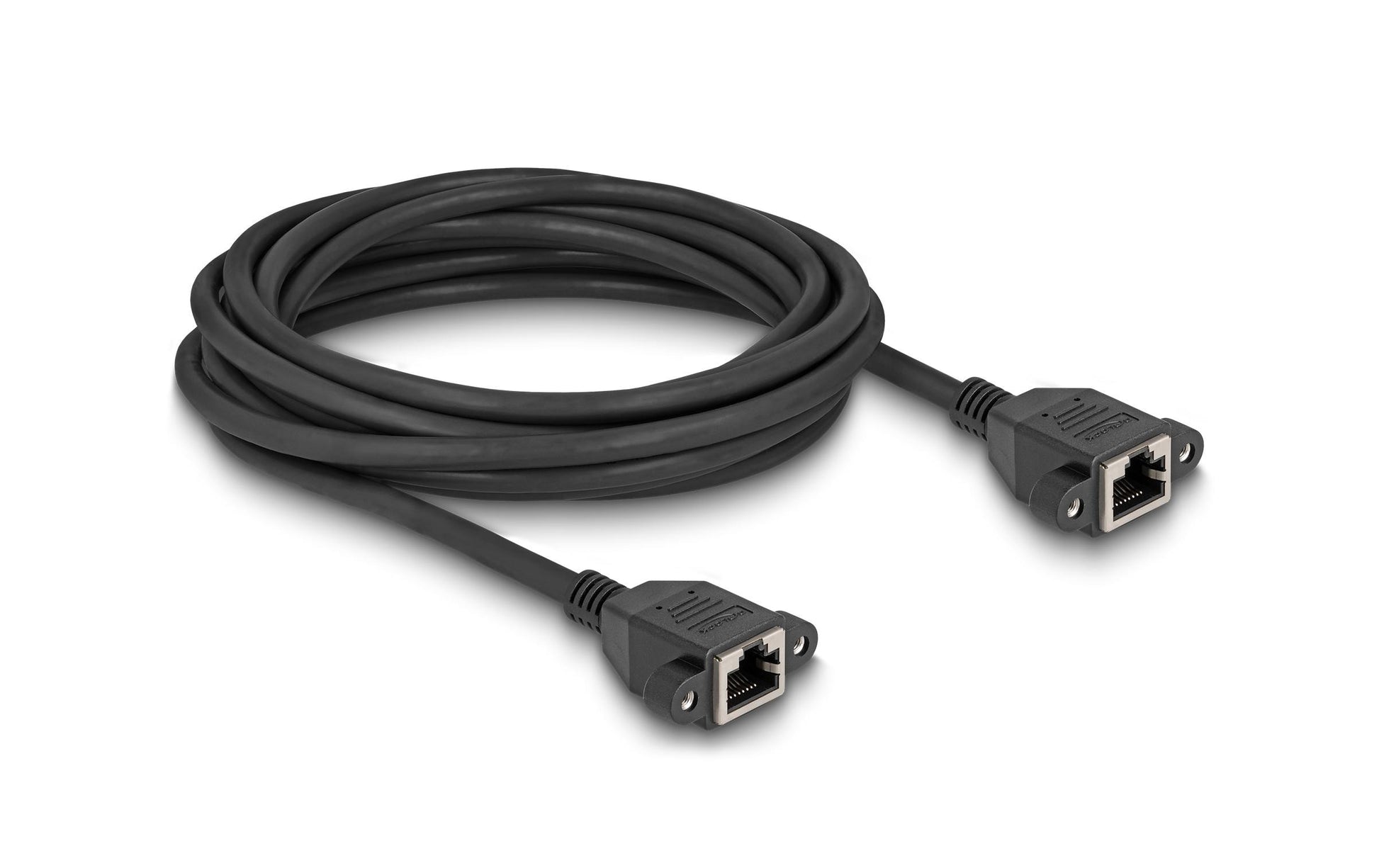 DeLOCK 90787 Patchkabel – Cat 6A S/FTP, 5 m, Buchse–Buchse RJ‑45, Schwarz