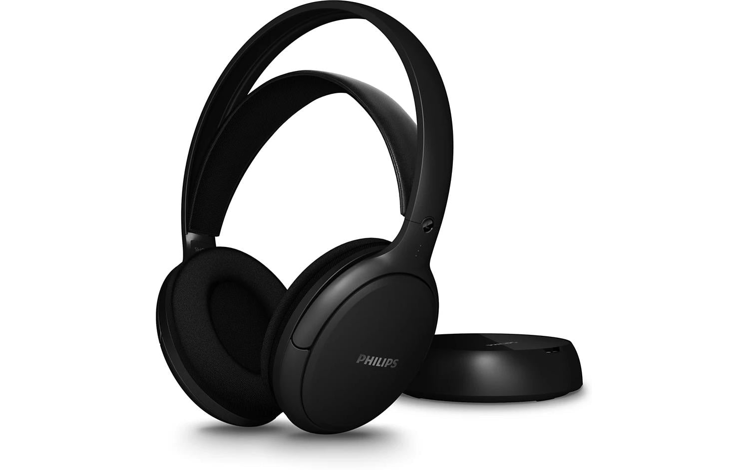 Philips SHC5200M2/12 – Over-Ear Kopfhörer – 2,4 GHz, Basis-Ladestation – Schwarz, für TV – bis 30 h