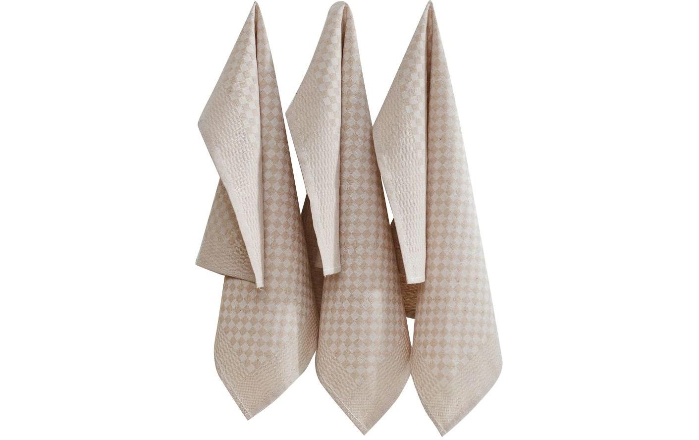Hermia Geschirrtücher 10 Stk., 40 × 60 cm, Baumwolle/Polyester, creme