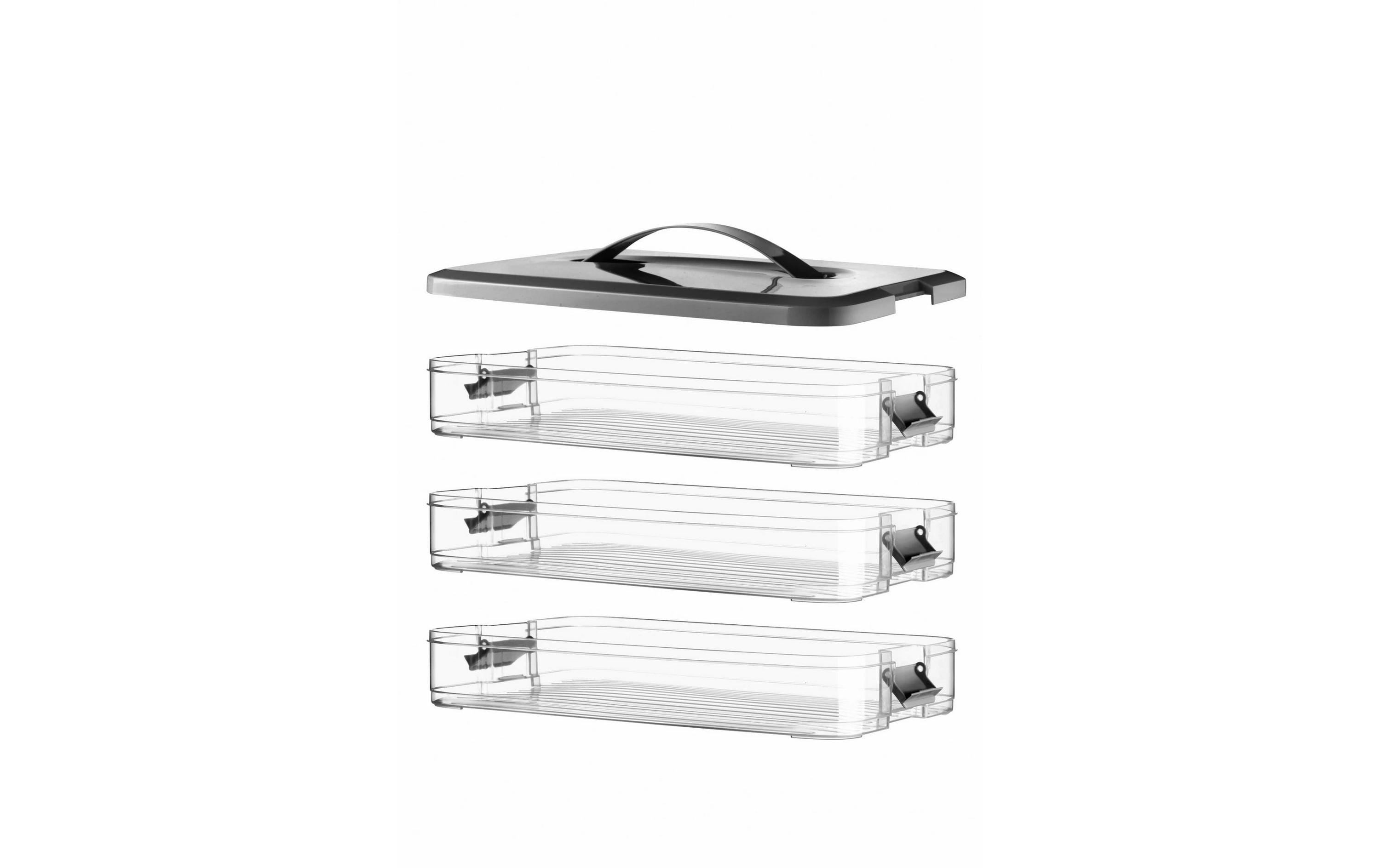 Hermia Vorratsdose 3,2 l, 30 × 21,5 × 15 cm, Kunststoff, schwarz