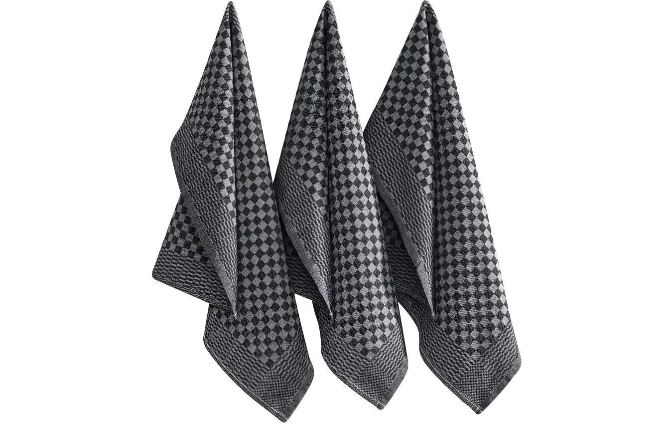 Hermia Geschirrtücher 10er-Set, 40 × 60 cm, Baumwolle/Polyester, Anthrazit