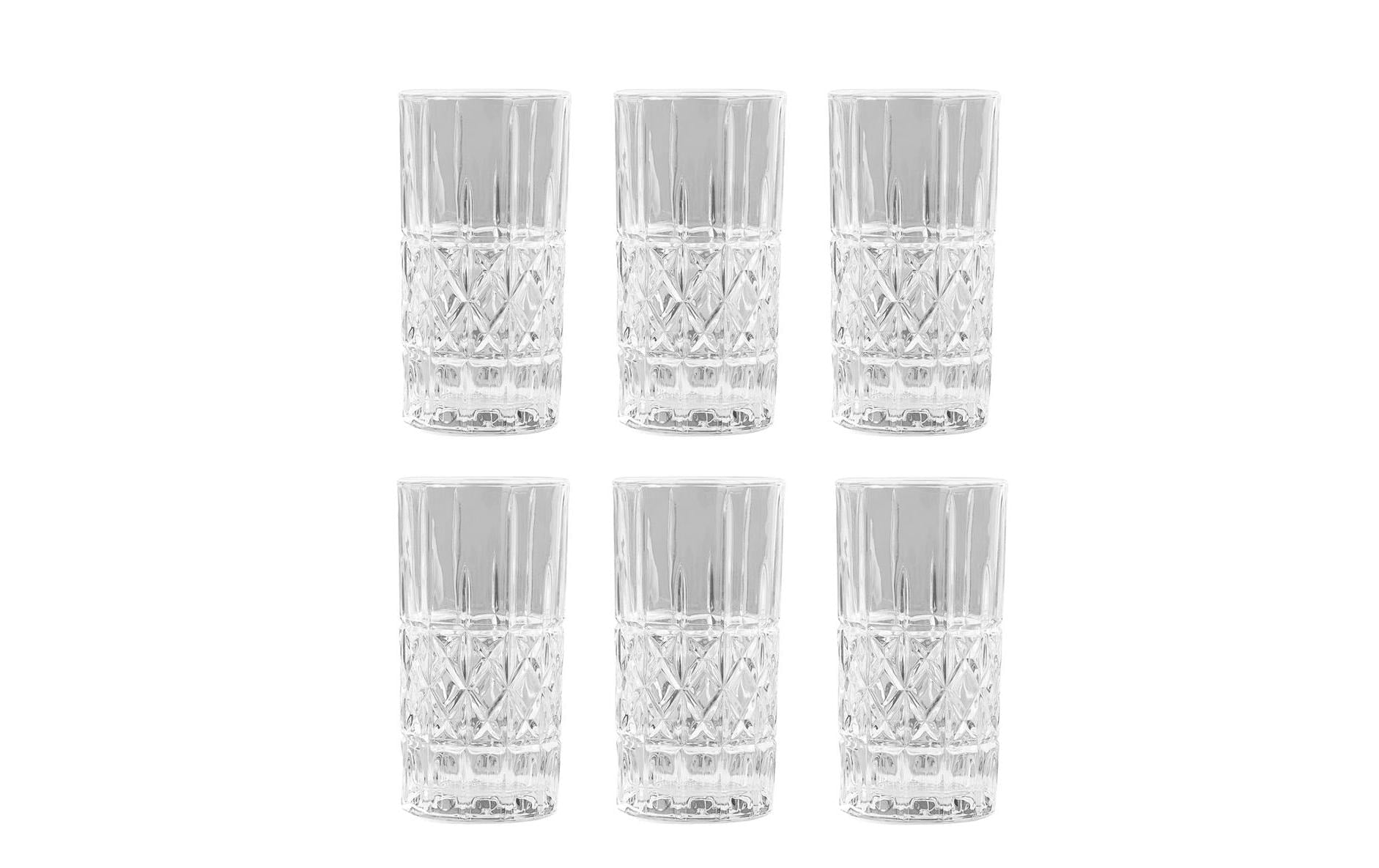 Hermia Trinkgläser Stella – 6er Set, 420 ml, H 14 cm, Glas, Transparent