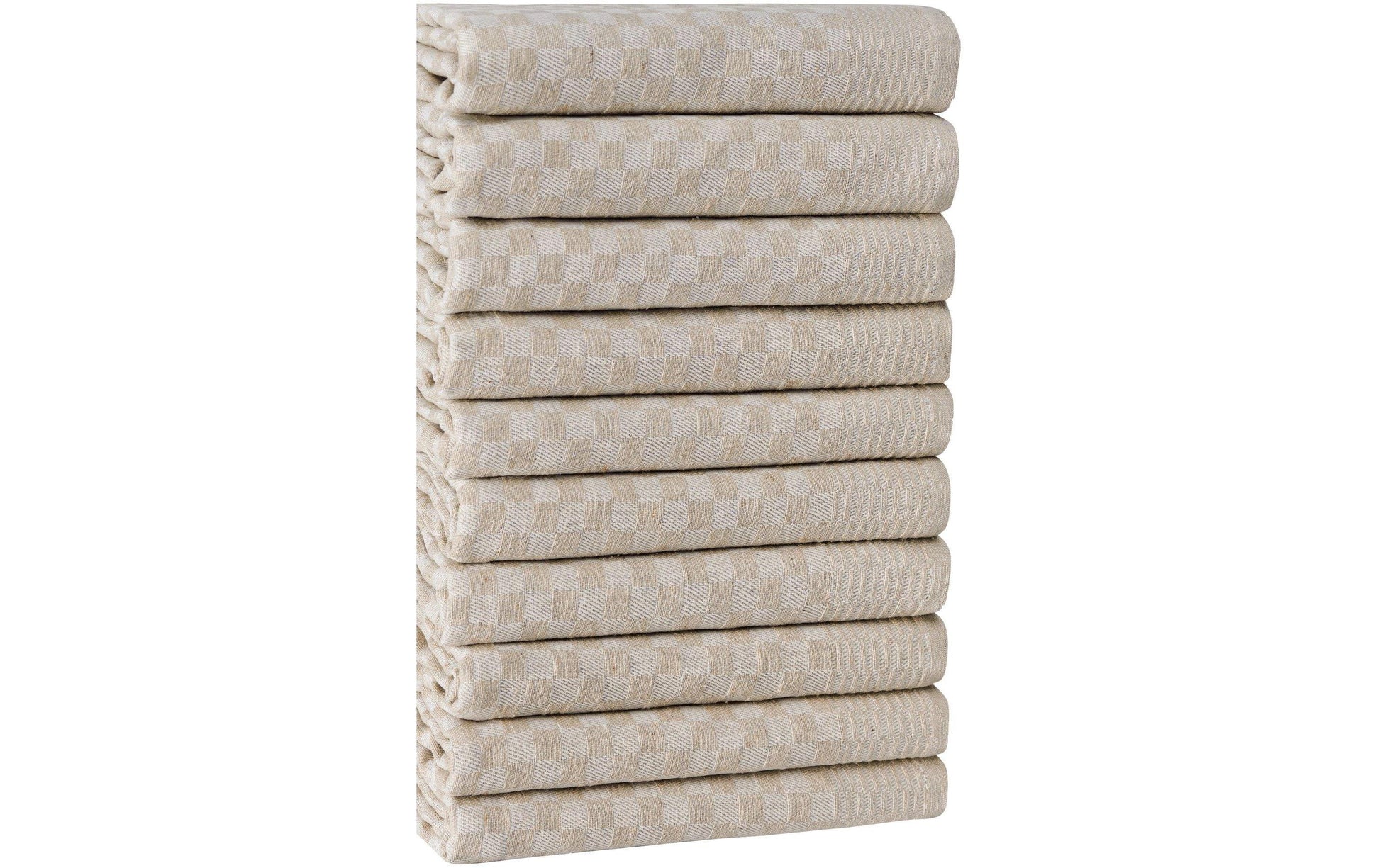 Hermia Geschirrtücher 10 Stk., 40 × 60 cm, Baumwolle/Polyester, creme