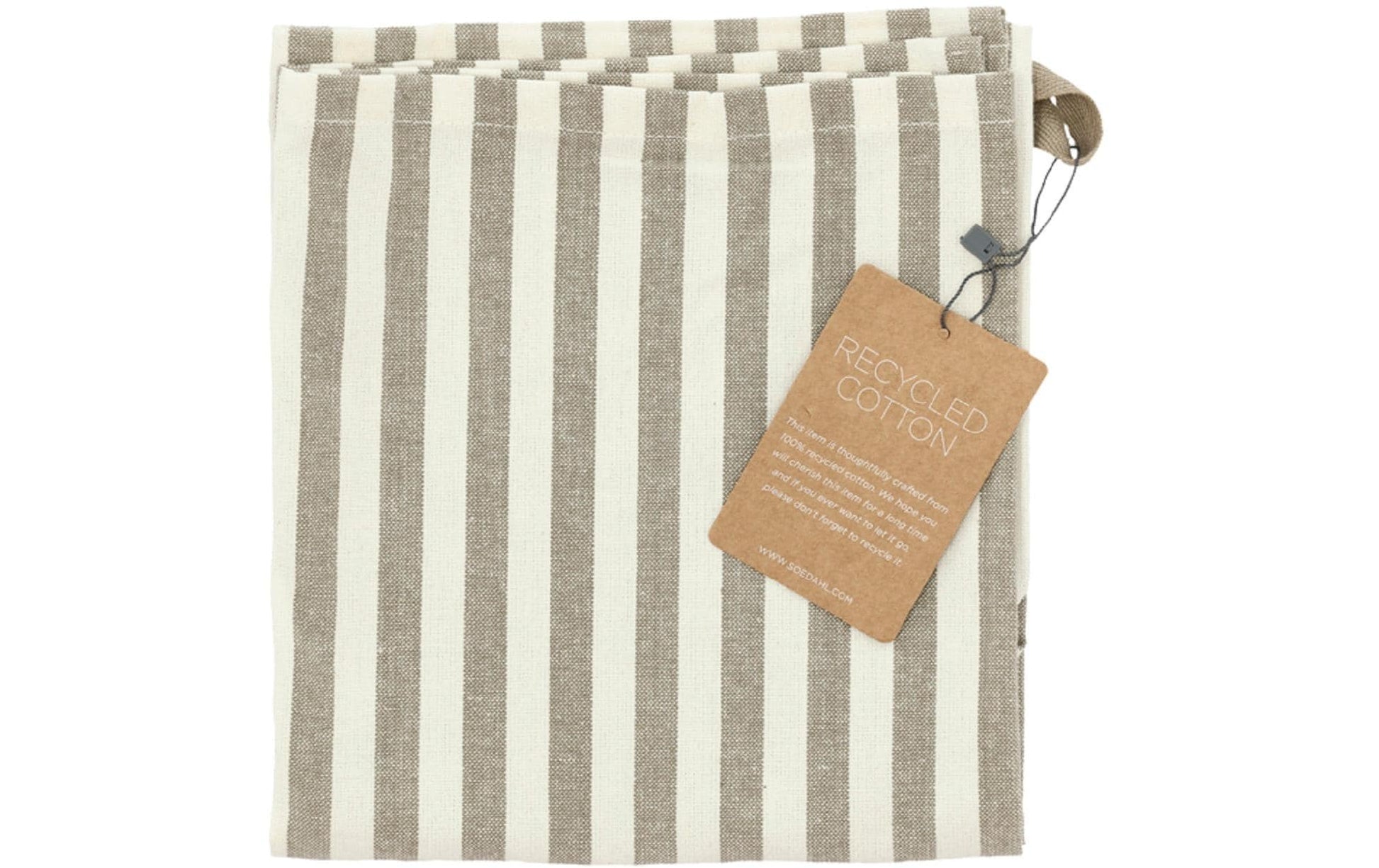 Södahl Geschirrtuch Harmony – 60 × 90 cm, Taupe, Recycelte Baumwolle, GRS, OEKO-TEX