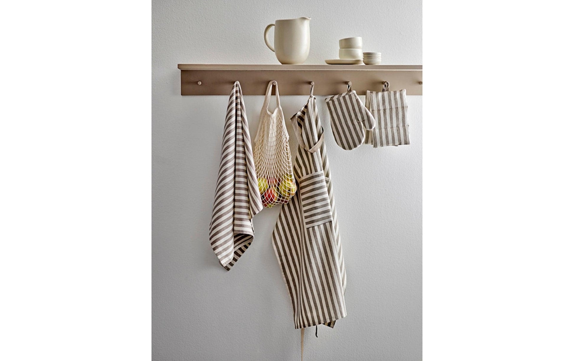 Södahl Geschirrtuch Harmony – 60 × 90 cm, Taupe, Recycelte Baumwolle, GRS, OEKO-TEX
