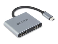 DICOTA USB-C Portable 4-in-1 Dockingstation – 4K, PD 100W