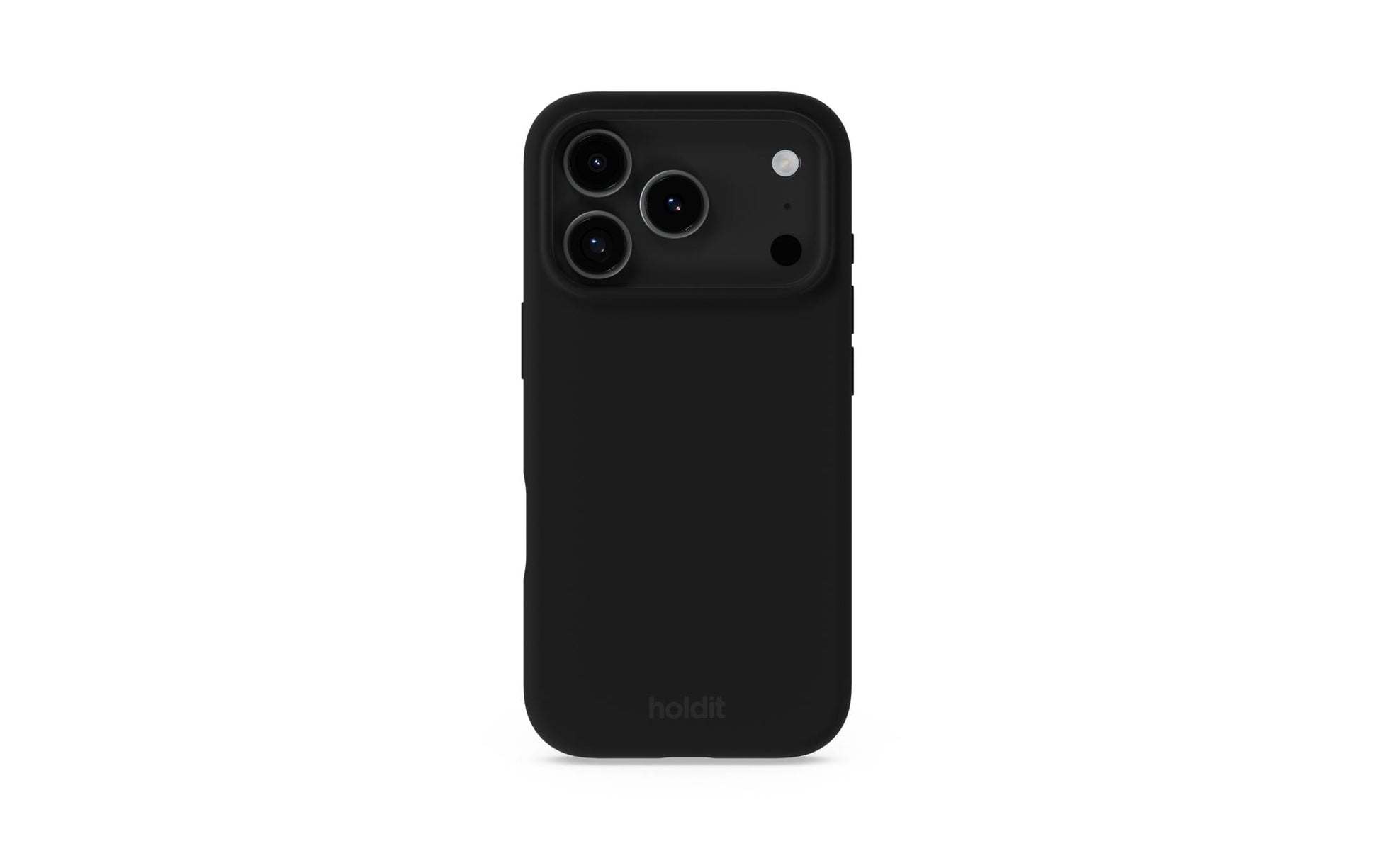 Holdit – Backcover – für Apple iPhone 17 Pro Max – schwarz – Silikon – kratzfest, aus recyceltem Material