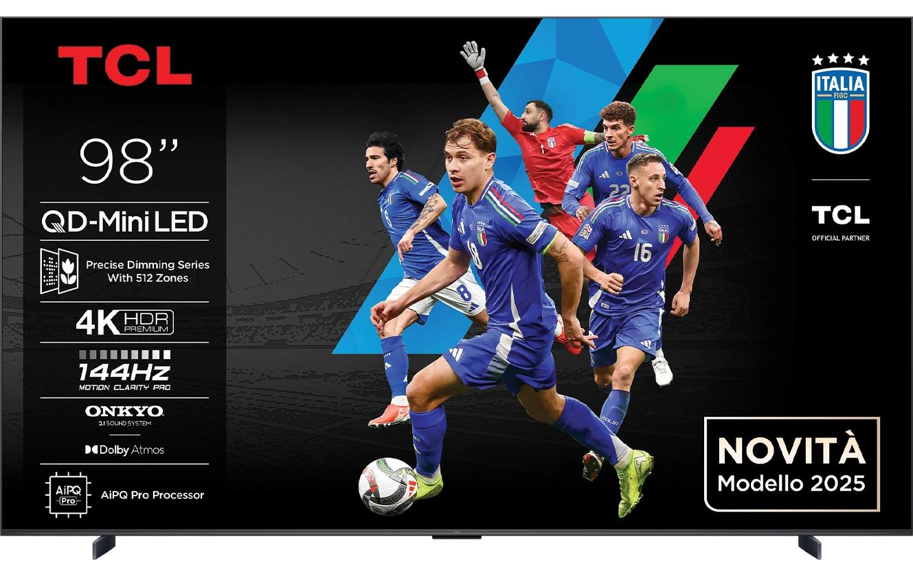 TCL 98C6K – 98" Mini-LED QLED UHD 4K, Google TV, Dolby Vision (2025)