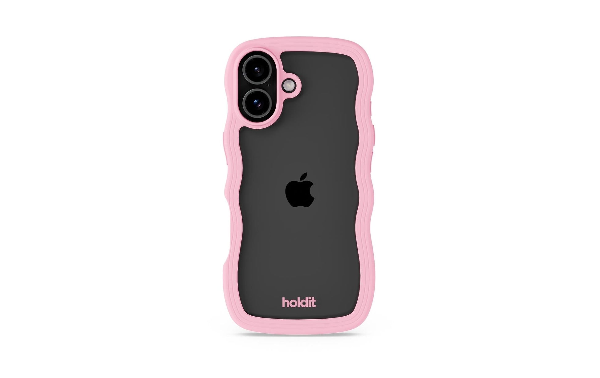 HoldIt Wavy Case – Backcover – für Apple iPhone 17, TPU, Pink
