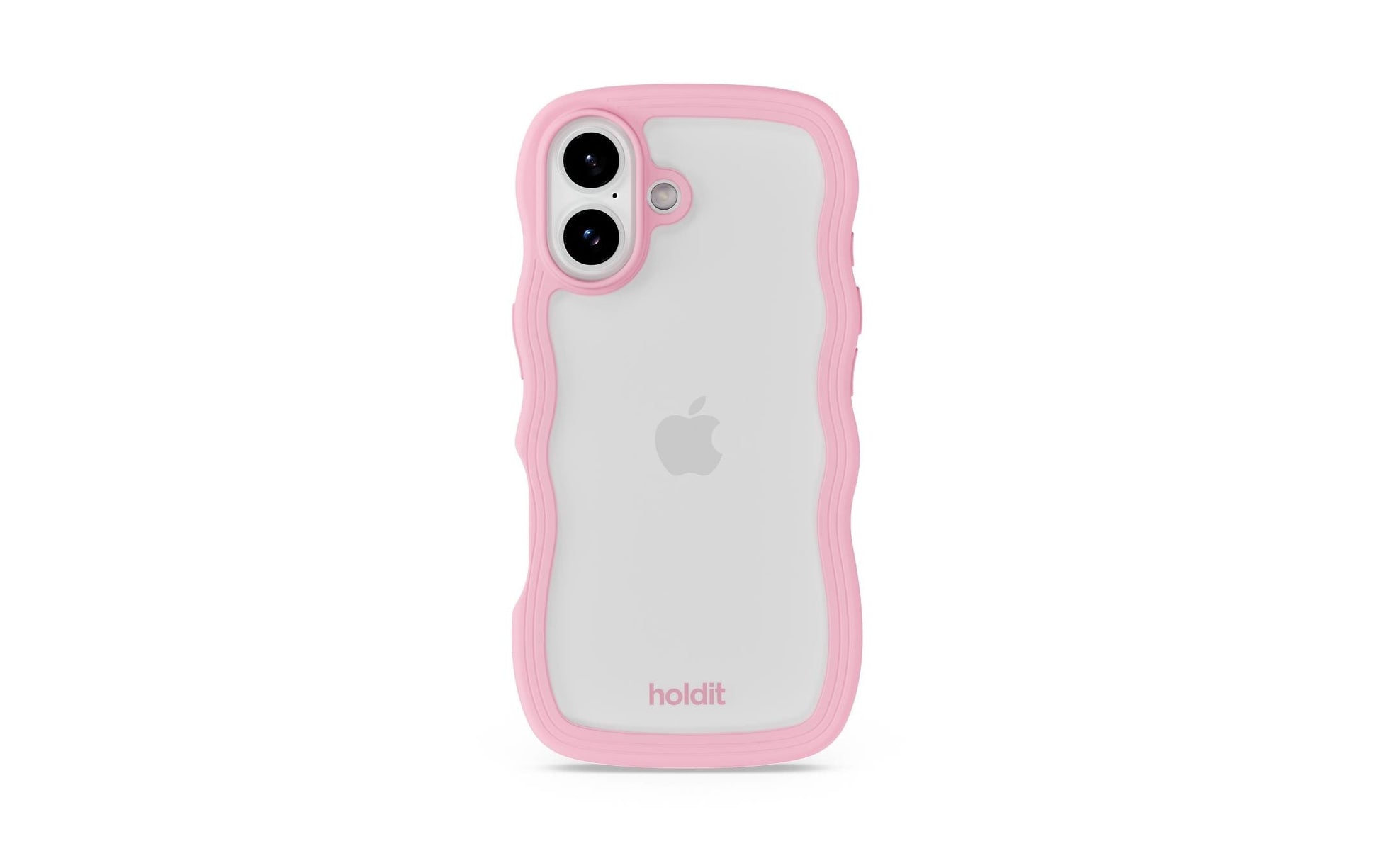 HoldIt Wavy Case – Backcover – für Apple iPhone 17, TPU, Pink
