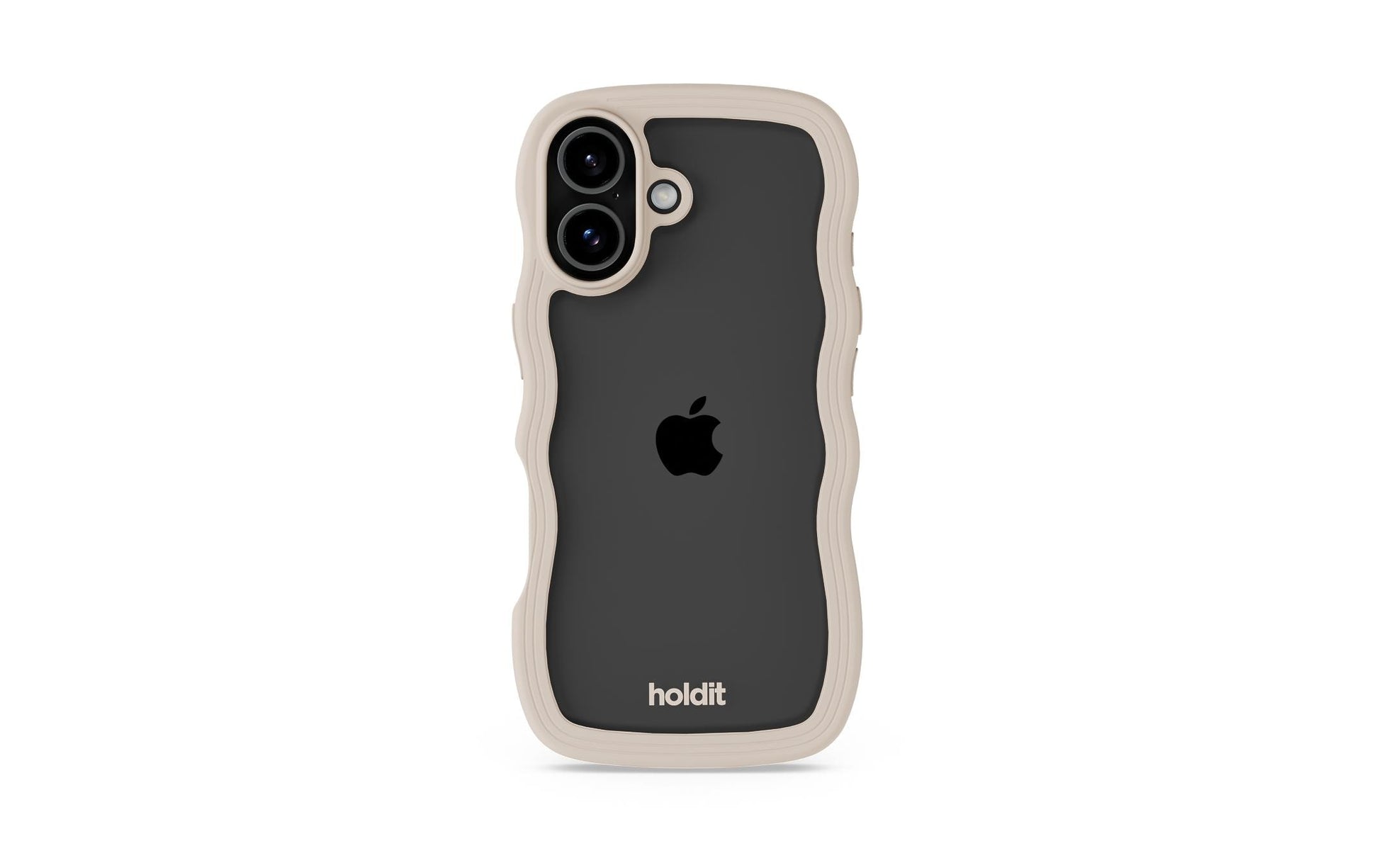 Holdit – Backcover Wavy – für Apple iPhone 17 – beige/transparent – TPU