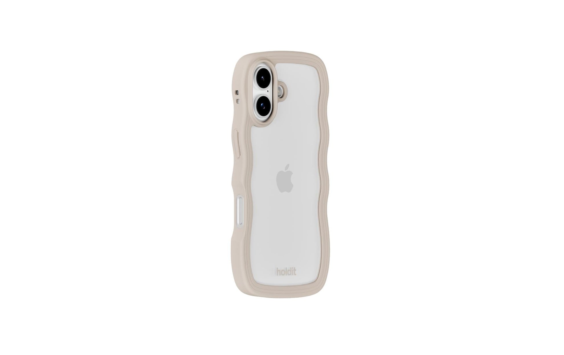 Holdit – Backcover Wavy – für Apple iPhone 17 – beige/transparent – TPU