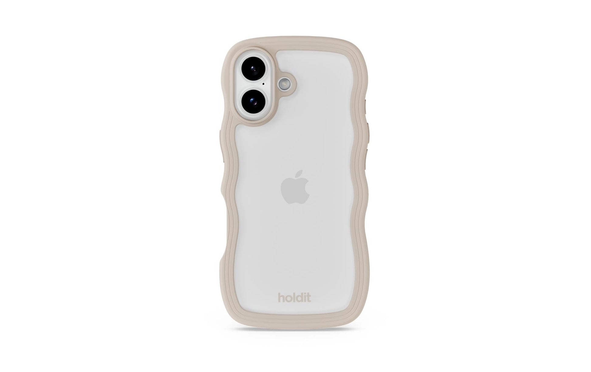 Holdit – Backcover Wavy – für Apple iPhone 17 – beige/transparent – TPU