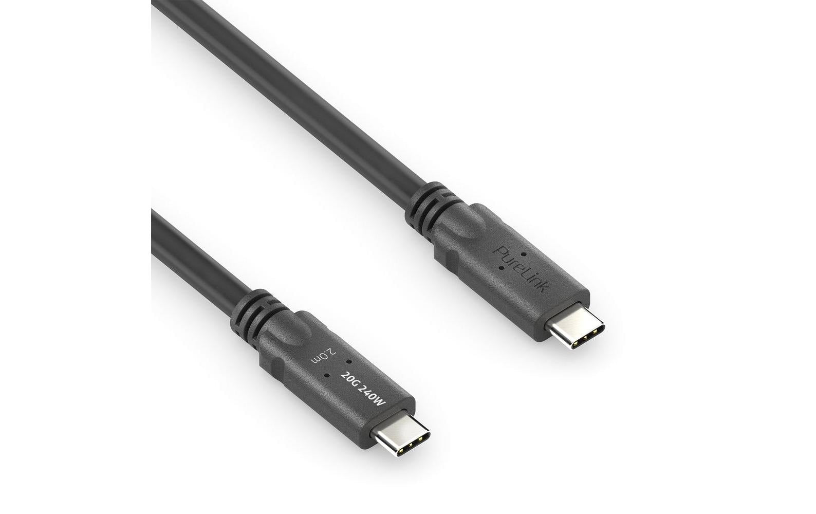 PureLink USB-Kabel, USB-C zu USB-C, 2 m, USB4, Lade-/Datenkabel