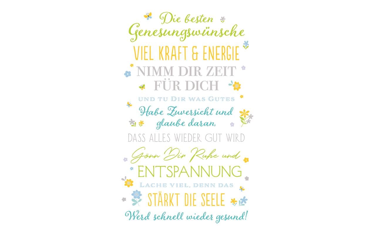 ABC Genesungskarte – 115 × 170 mm, mit Couvert, Buchstaben – 1 Stk