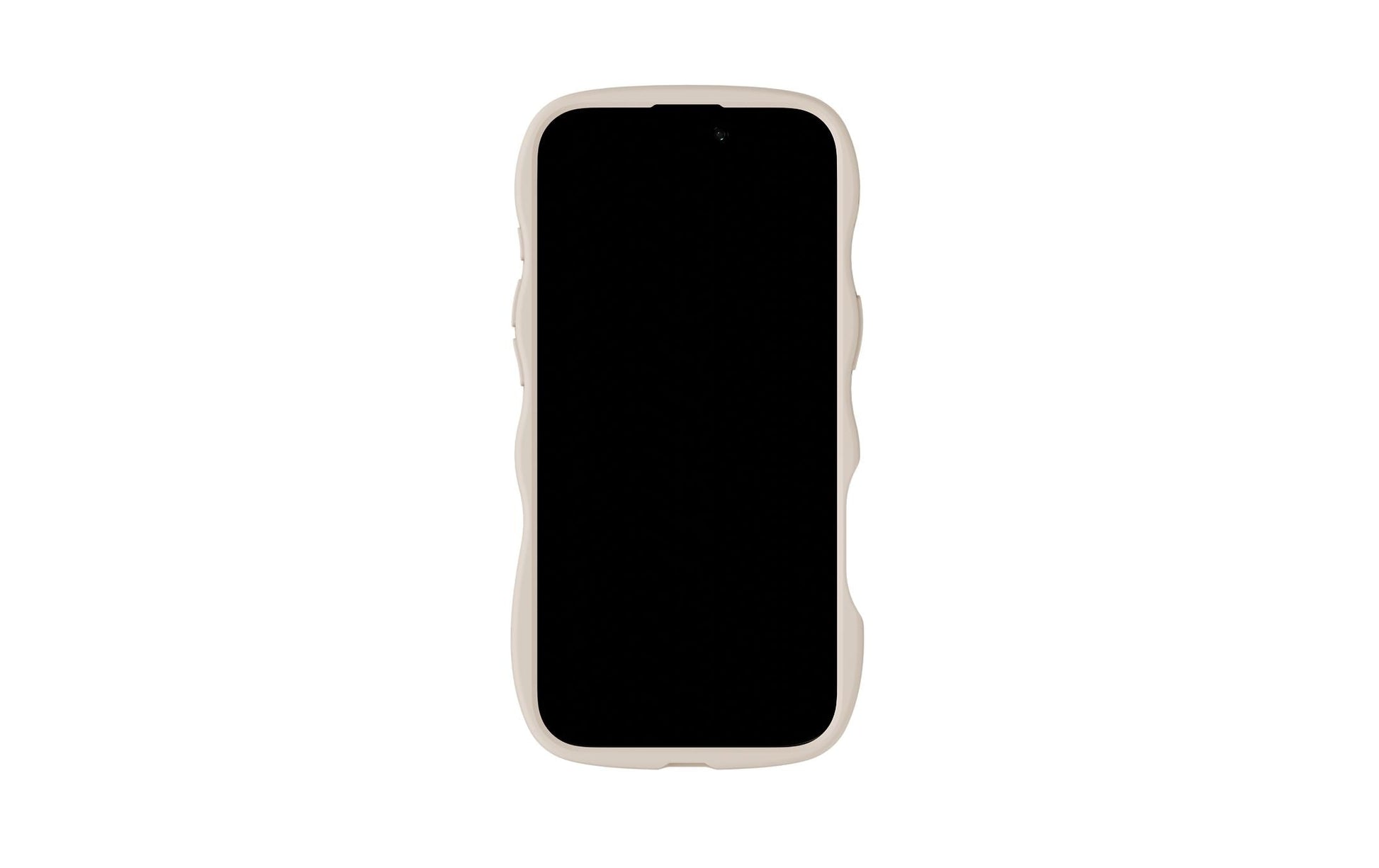 Holdit Wavy Case Backcover – für Apple iPhone 13, PC+TPU+Silikon, Beige/Transparent