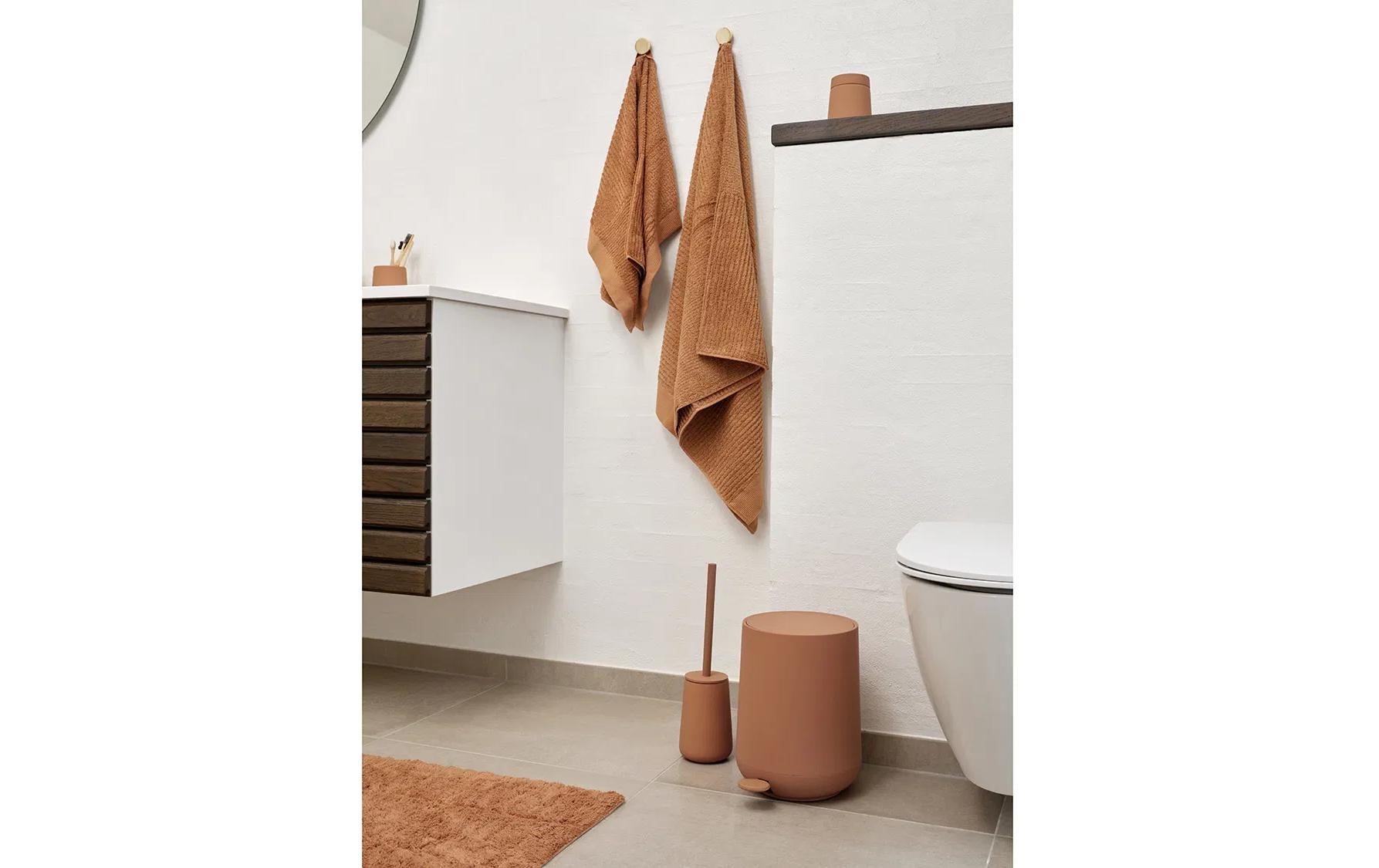Zone Denmark WC-Bürstenset – Keramik, Gelb, Einfach zu Säubern, H 37 cm, Ø 10,3 cm