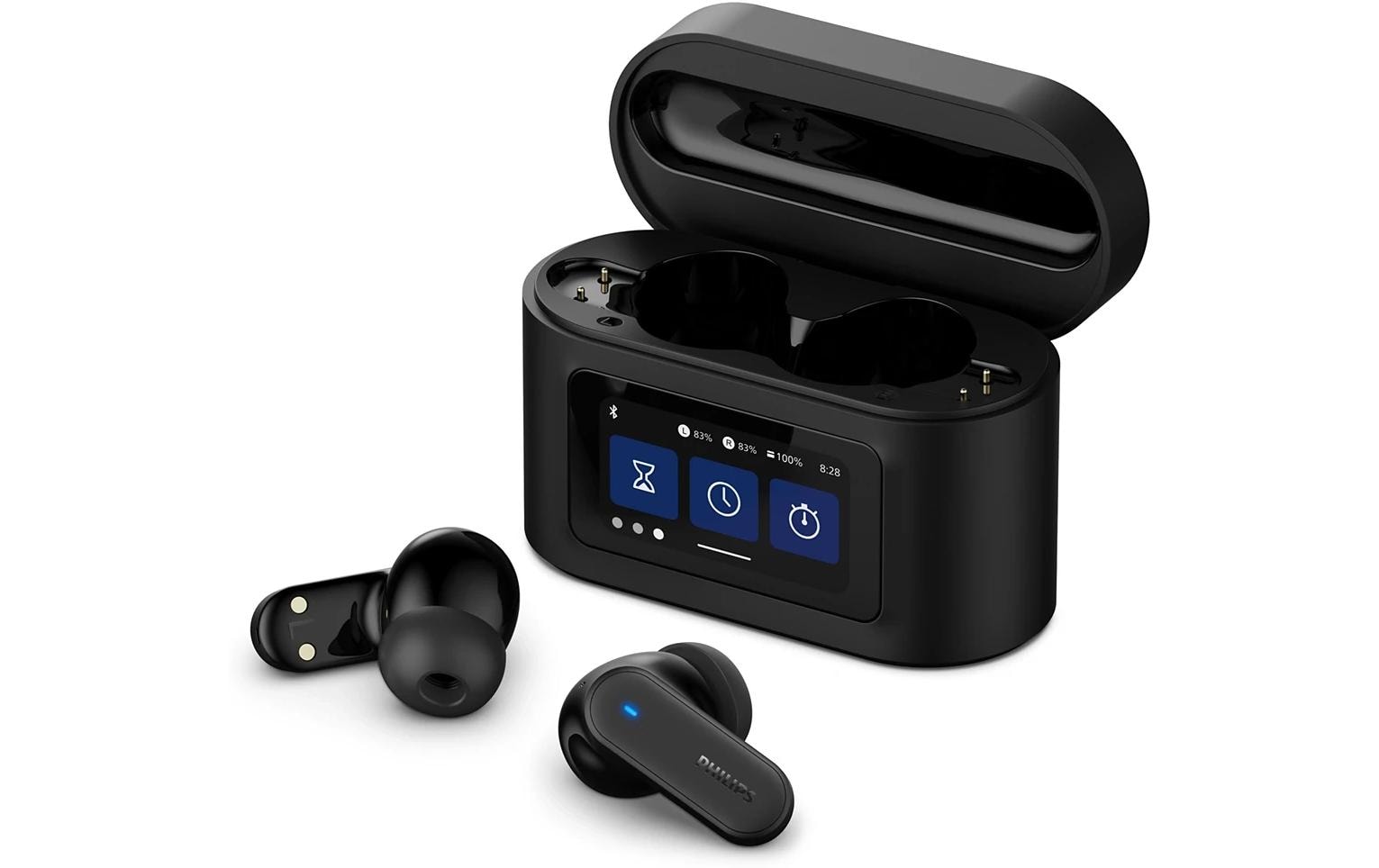 Philips TAT6000BK/00 – True Wireless In-Ear Kopfhörer – Bluetooth, ANC, IPX5 – Schwarz – bis 28 h