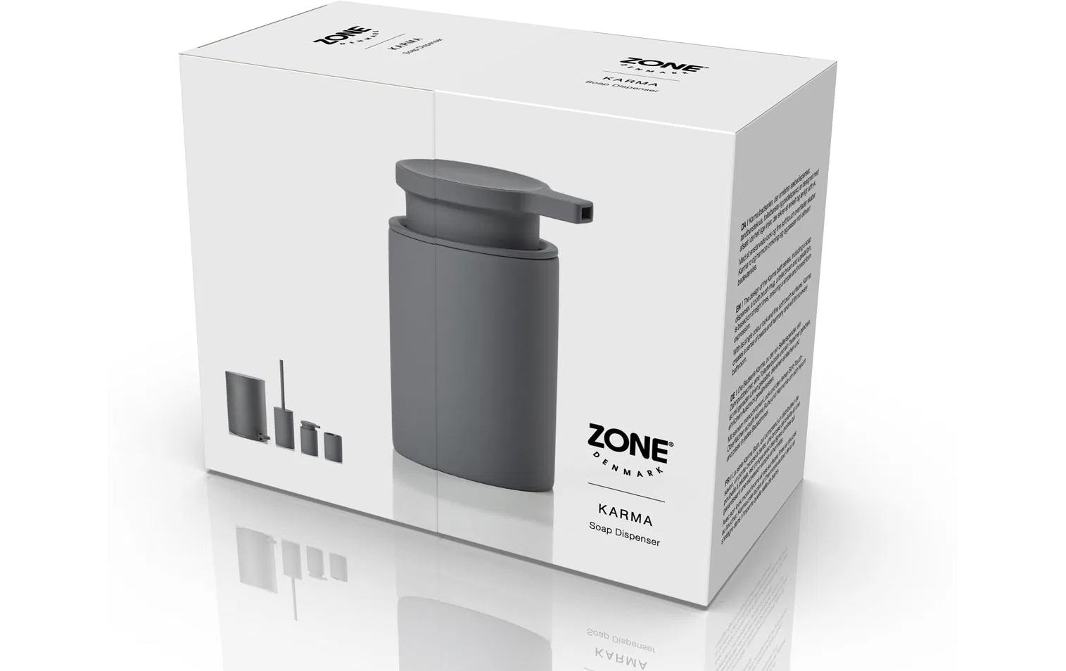 Zone Denmark Karma Seifenspender – ABS/Steingut, Grau, 250 ml