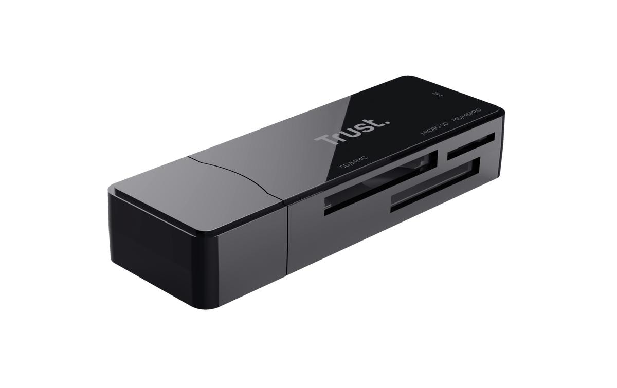 Trust Speichergerät – USB 3.2 Gen 1 Typ-A, Plug & Play, für microSD, SD, MS Micro (M2)