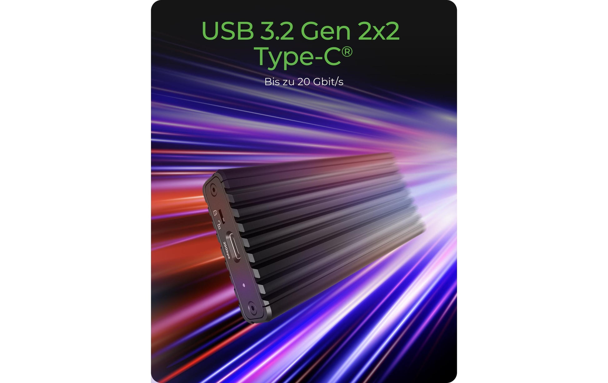 RaidSonic ICY BOX IB-1917M-C32a – 1-Bay M.2 NVMe-Gehäuse – für M.2 NVMe (PCIe x4)