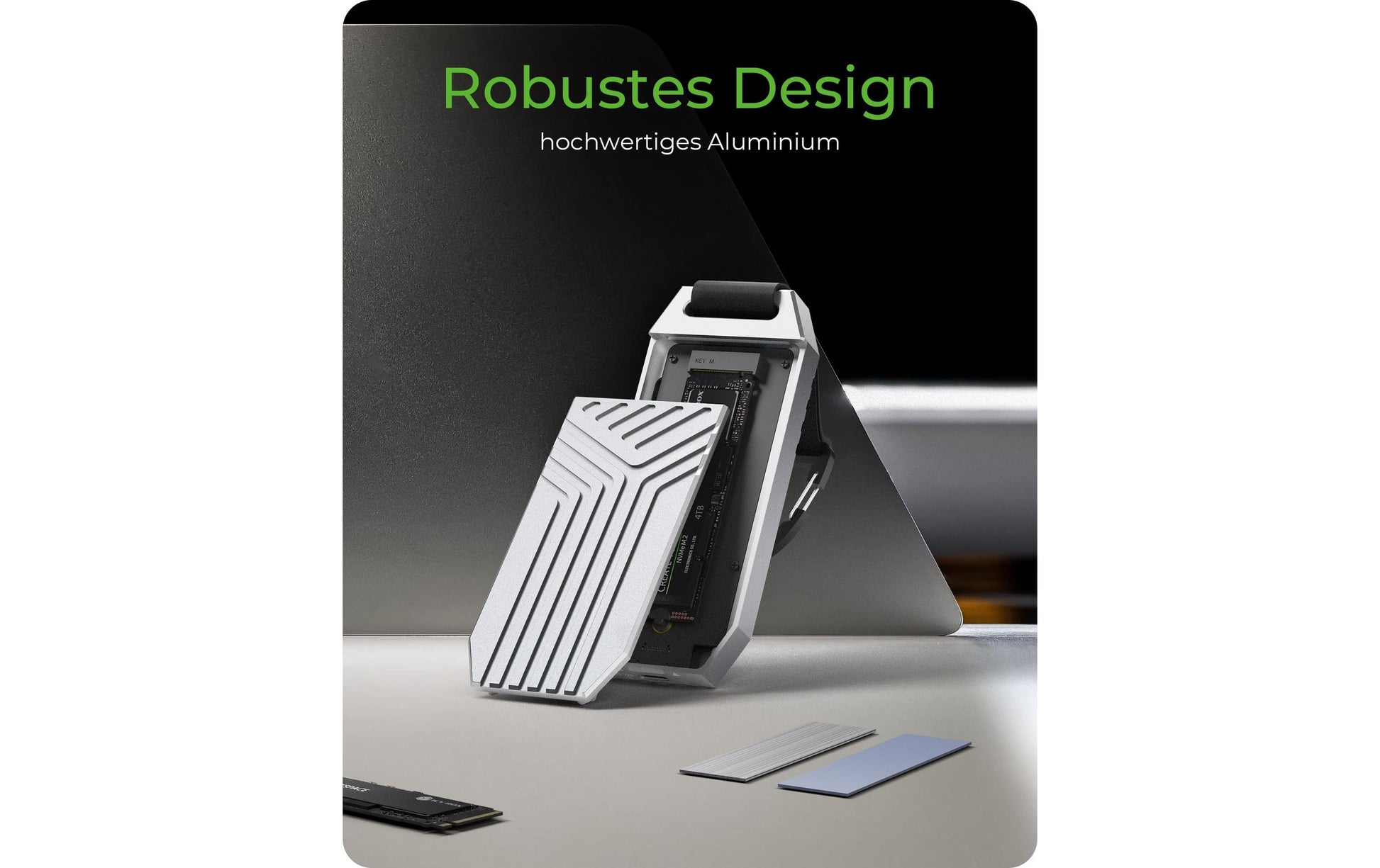 RaidSonic ICY BOX IB-1919M-C42 – M.2-Gehäuse – USB4 Type-C 40 Gbps, RAID – für M.2 (PCI-Express)