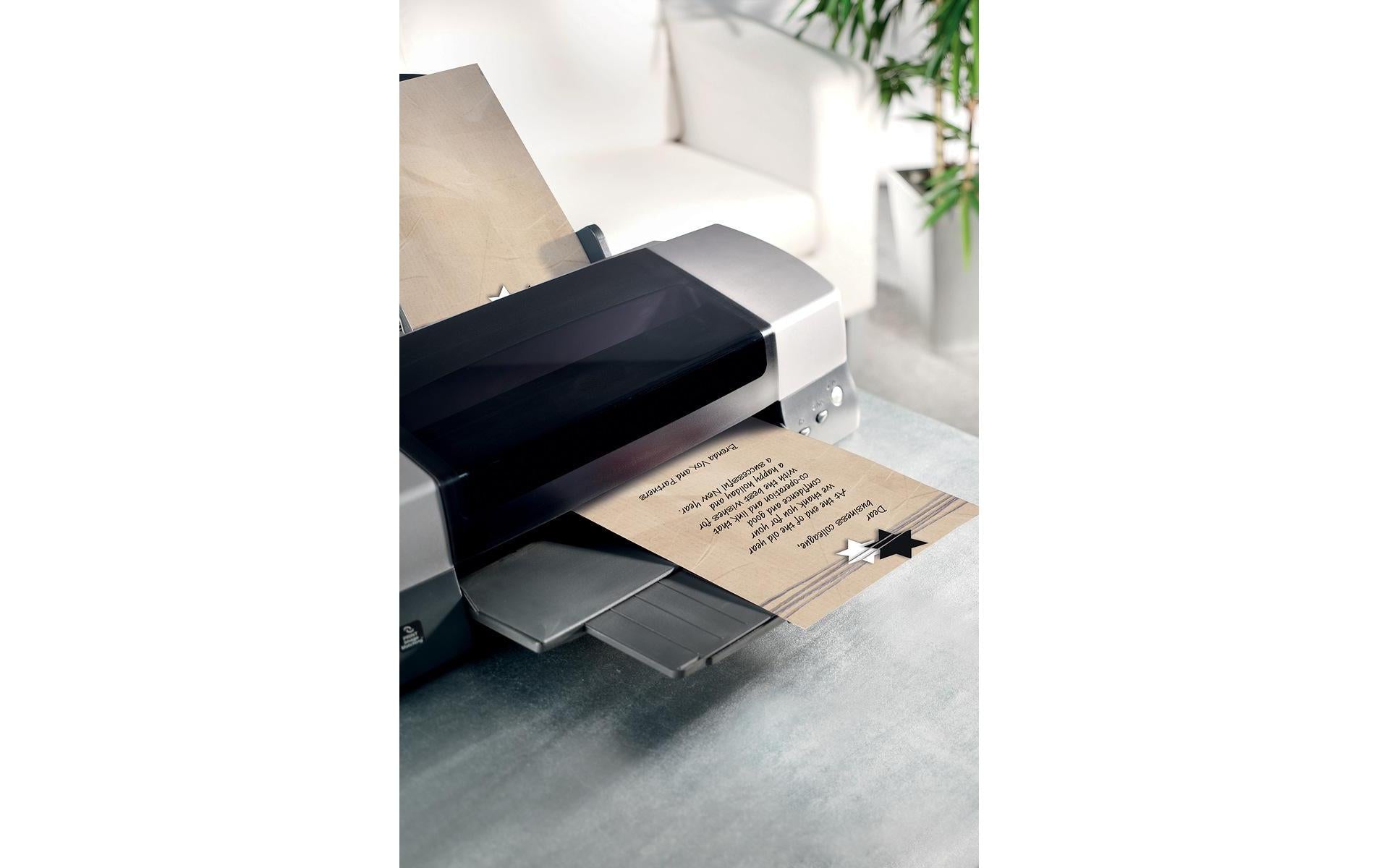 Sigel Motivpapier – A4, 90 g/m², Weihnachtsverpackungsmotiv – für Inkjet/Laser/Kopierer – FSC – 100 Blatt