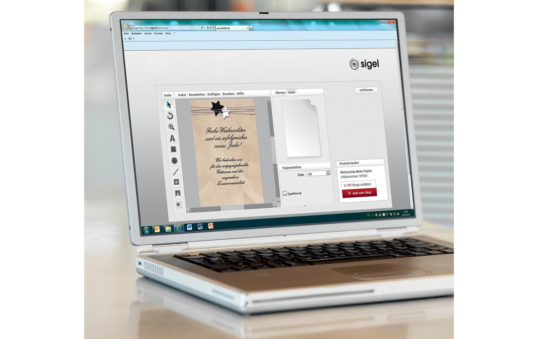 Sigel Motivpapier – A4, 90 g/m², Weihnachtsverpackungsmotiv – für Inkjet/Laser/Kopierer – FSC – 100 Blatt