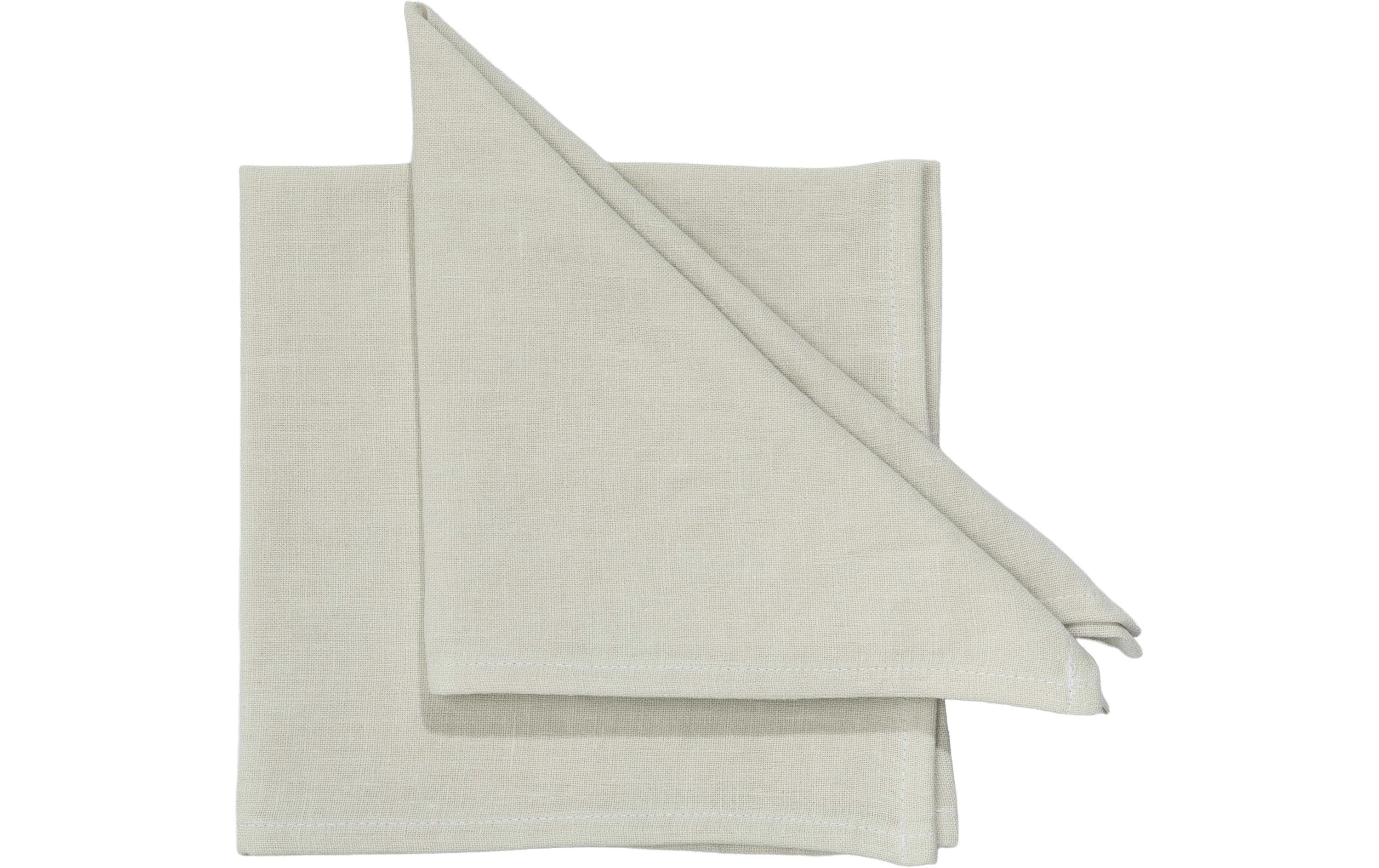 PICHLER Stoffserviette Silber – 40 × 40 cm, Leinen – 6er-Set