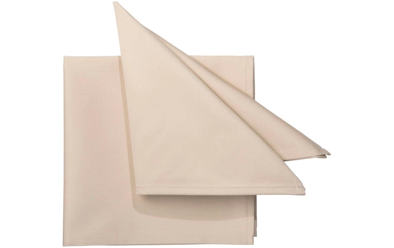 Pichler Stoffserviette SOLID Mandel – 45 × 45 cm, Baumwolle – 6er-Set