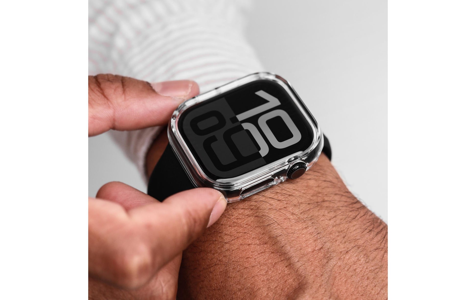 Vonmählen Bumper Case 40 mm – Edelstahl Transparent, für Apple Watch