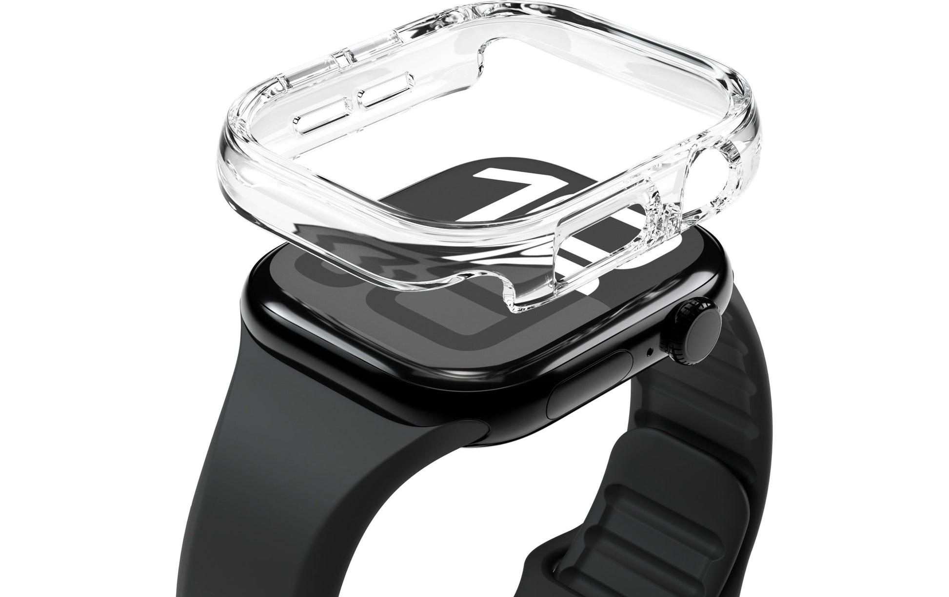Vonmählen Bumper Case – Edelstahl, Transparent, für Apple Watch Series 11 46 mm
