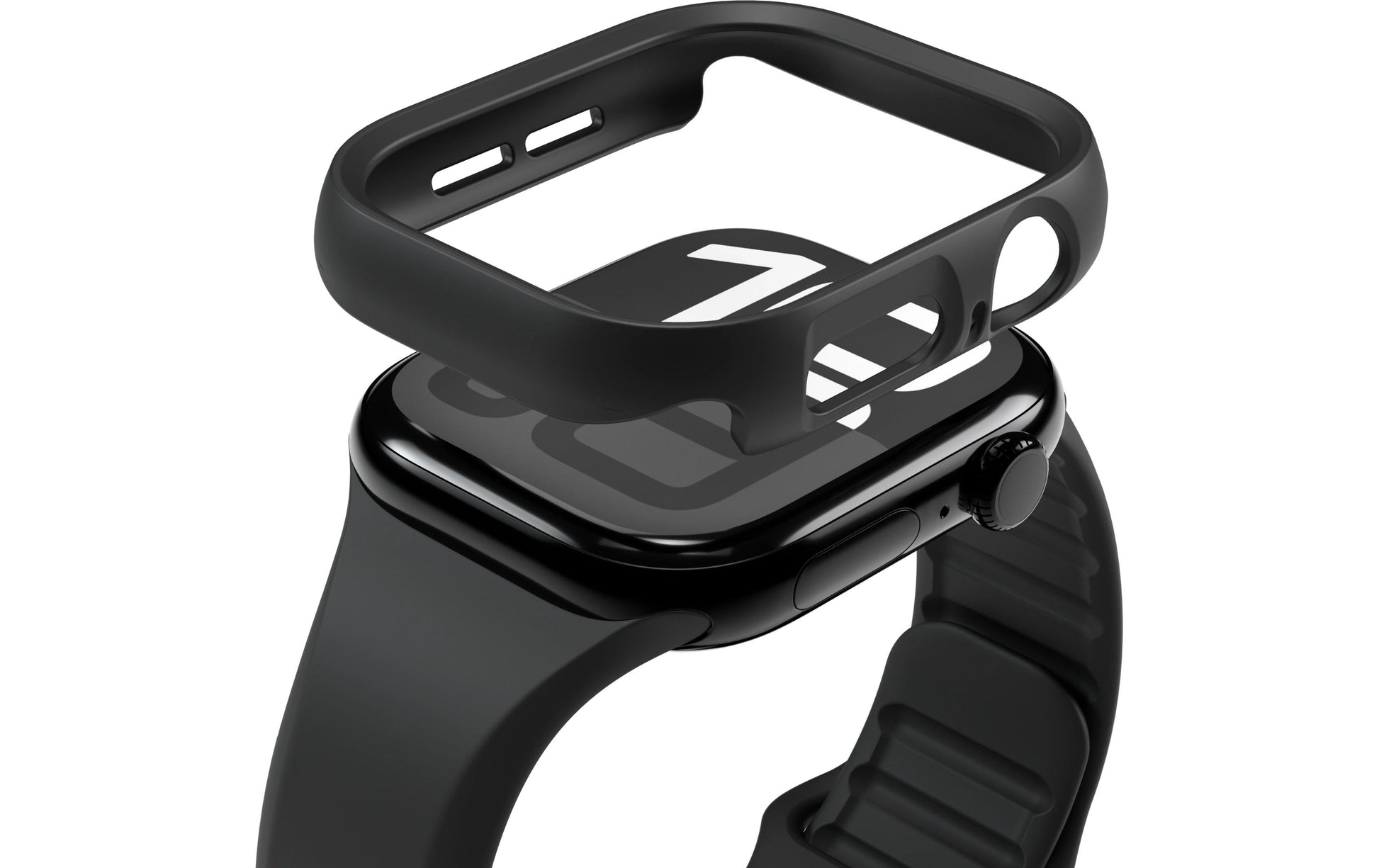Vonmählen Bumper Case 42 mm – Edelstahl, Schwarz, für Apple Watch Series 11
