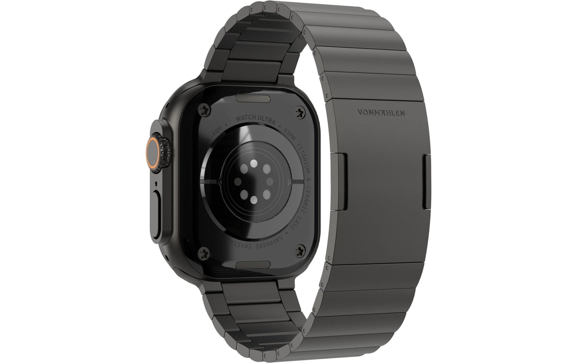 Vonmählen Link Bracelet Pro – Edelstahl, Schwarz, für Apple Watch