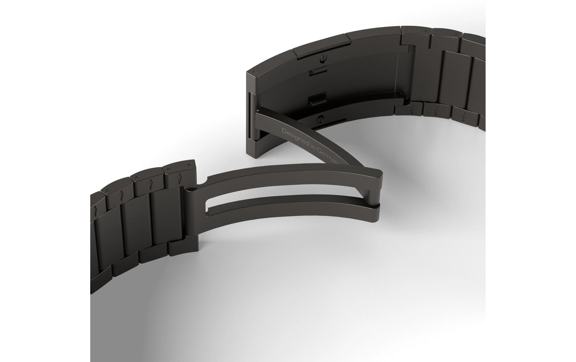 Vonmählen Link Bracelet Pro – Edelstahl, Schwarz, für Apple Watch