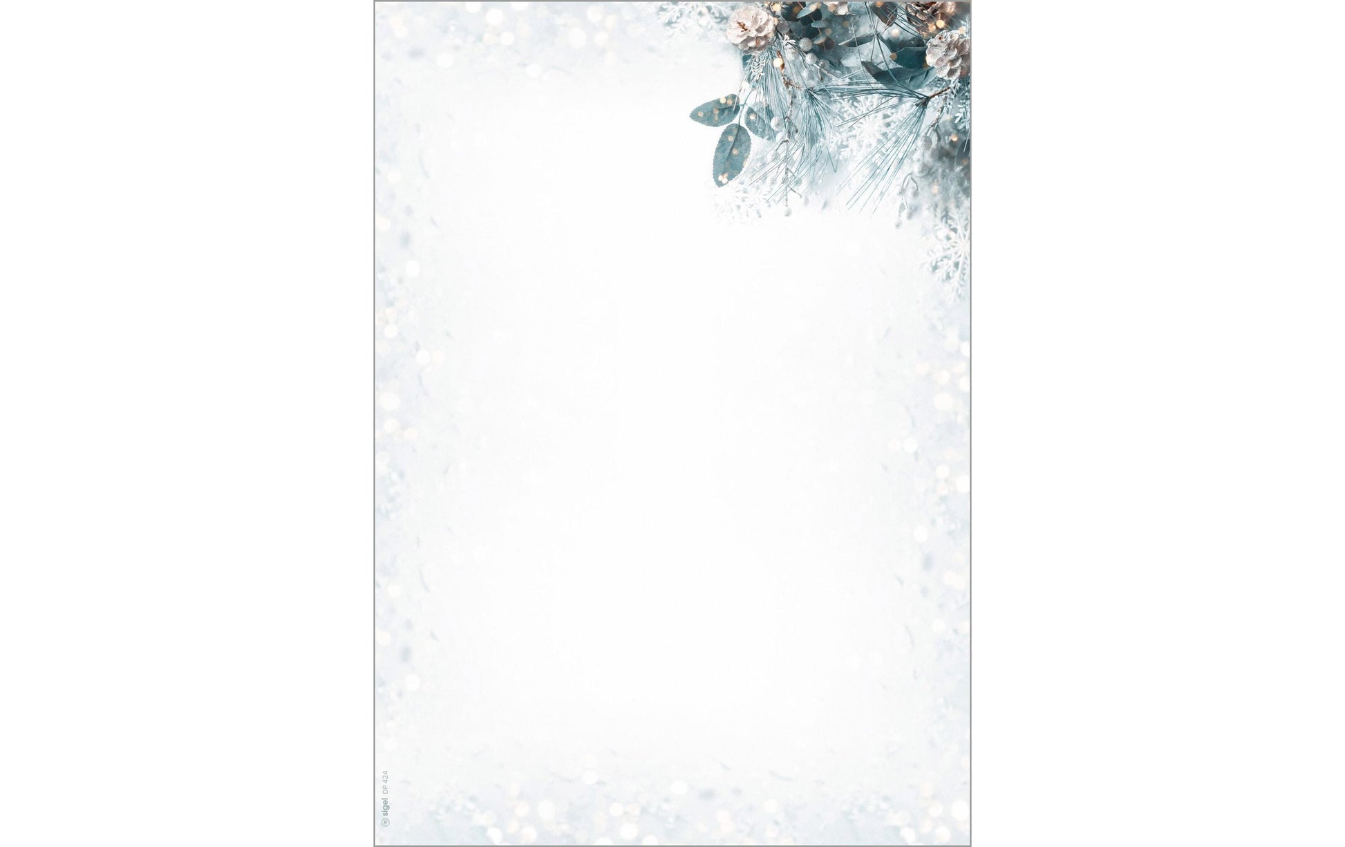 Sigel Motivpapier – A4, 90 g/m², Motiv Eucalyptus Magic – für Inkjet/Laser/Kopierer – FSC – 100 Blatt