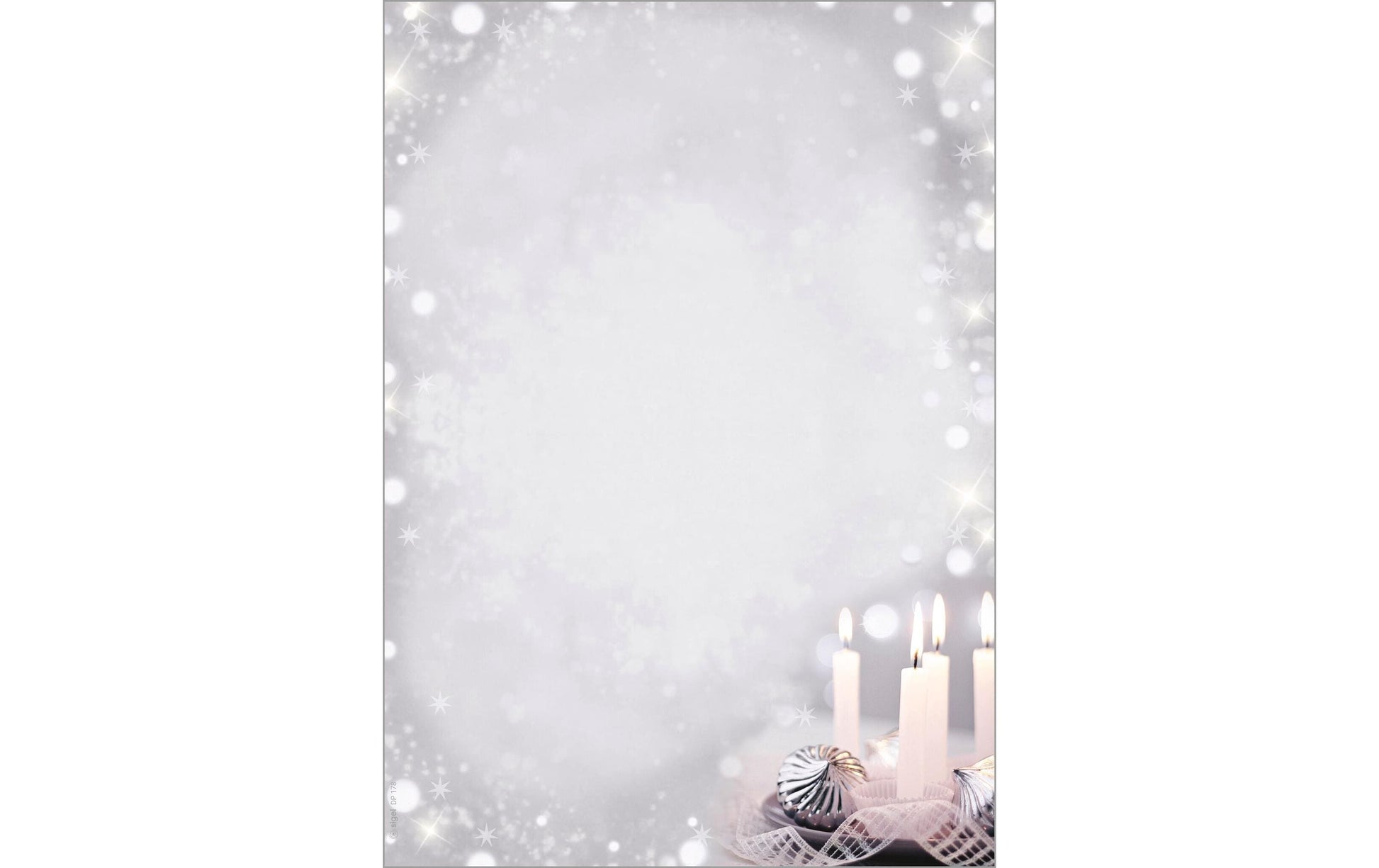 Sigel Motivpapier – A4, 90 g/m², Motiv: Christmas Silence – für Inkjet/Laser/Kopierer – FSC – 100 Blatt