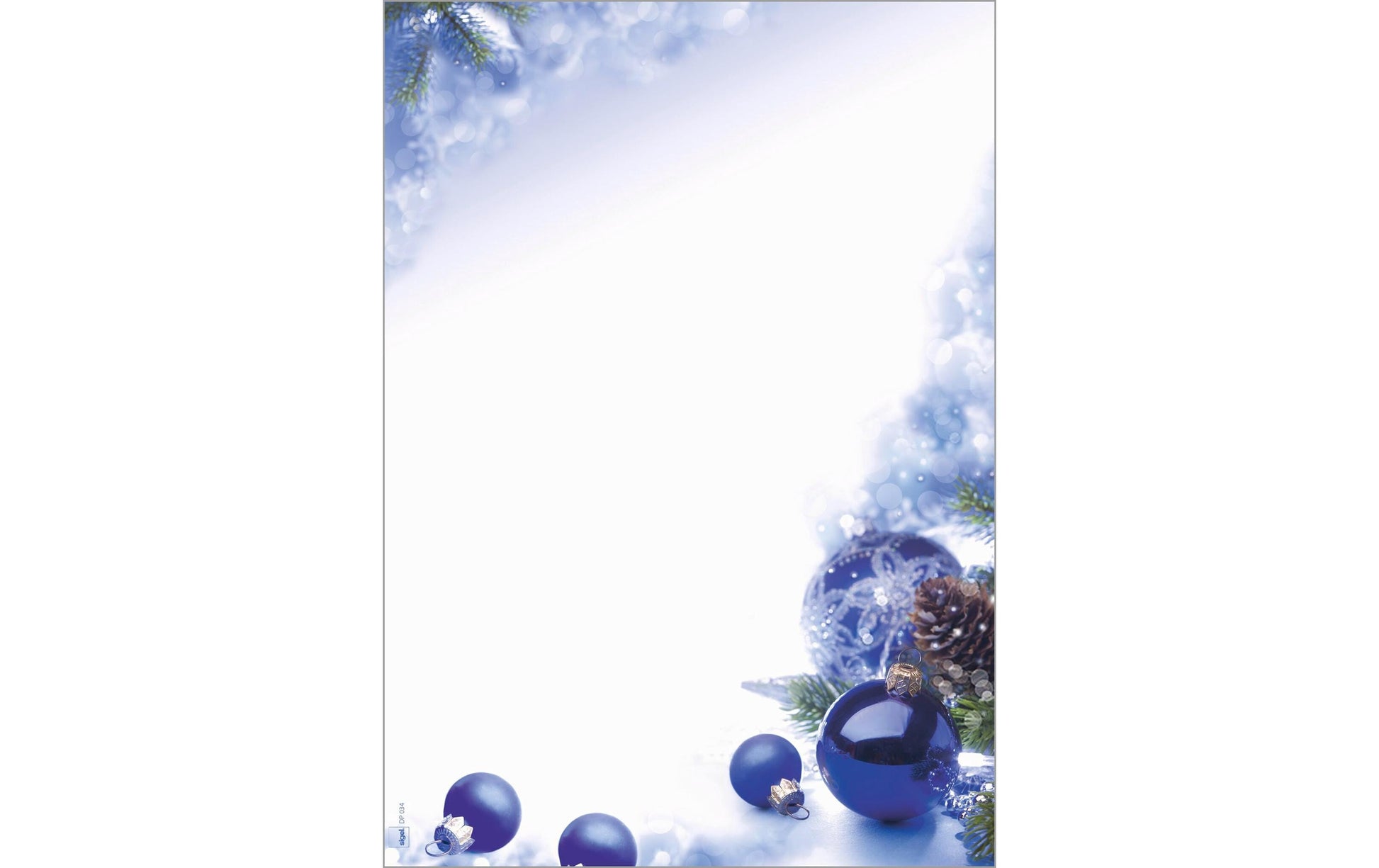 Sigel Motivpapier – A4, 90 g/m², mehrfarbig, Motiv: Blue Harmony – für Inkjet/Laser/Kopierer – FSC – 100 Blatt