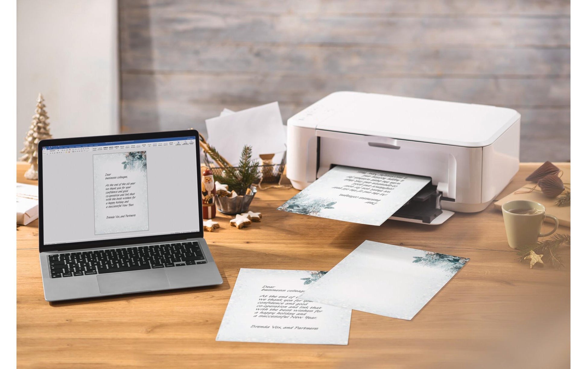 Sigel Motivpapier – A4, 90 g/m², Motiv Eucalyptus Magic – für Inkjet/Laser/Kopierer – FSC – 100 Blatt